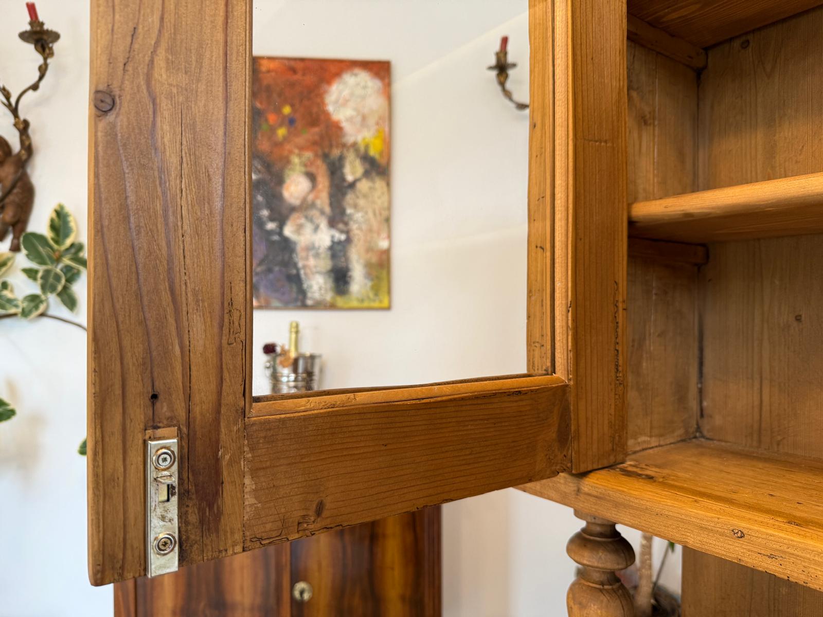 Jugendstil Küchenschrank Naturholz Fichtenholz Kredenz UrigG2137