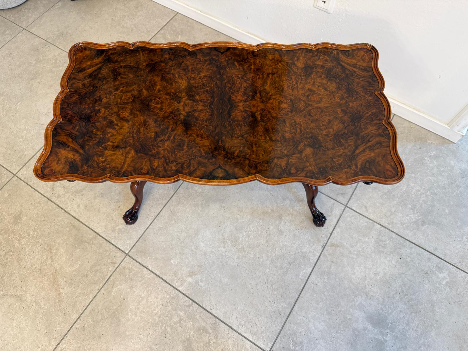 Restaurierter Chippendale Couchtisch Tisch Wohnzimmertisch G2394