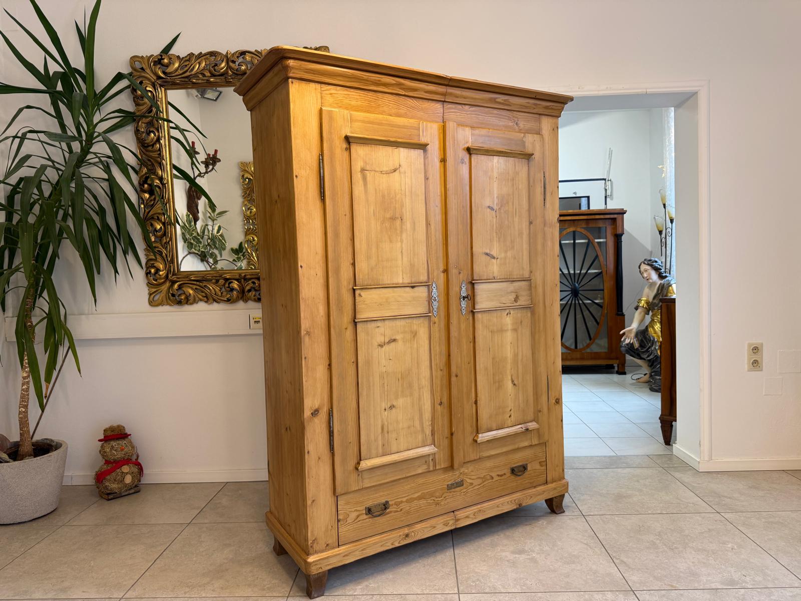 Originaler Bauernschrank Biedermeierschrank Hallenschrank Bauernkasten G2262