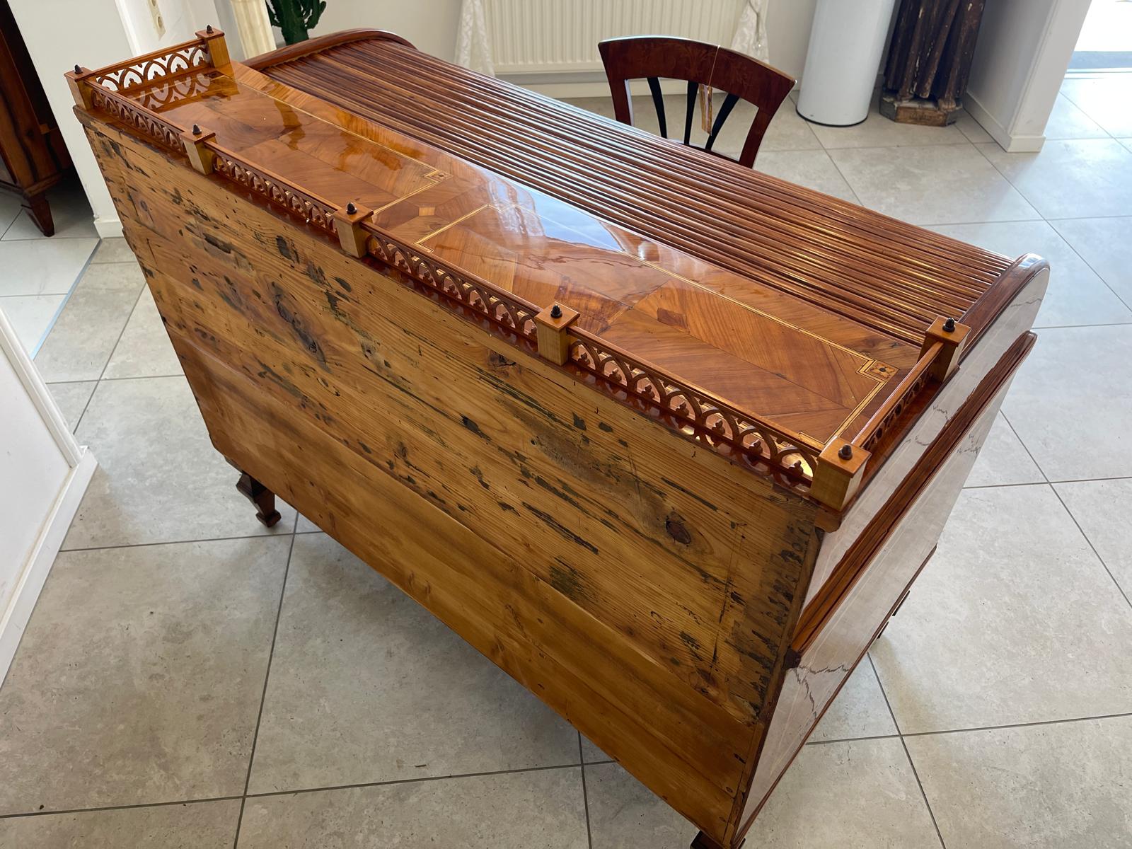 Sale restaurierter Josefinischer Rolladen Sekretär / Schreibtisch Klassizismus Antiquität G1130