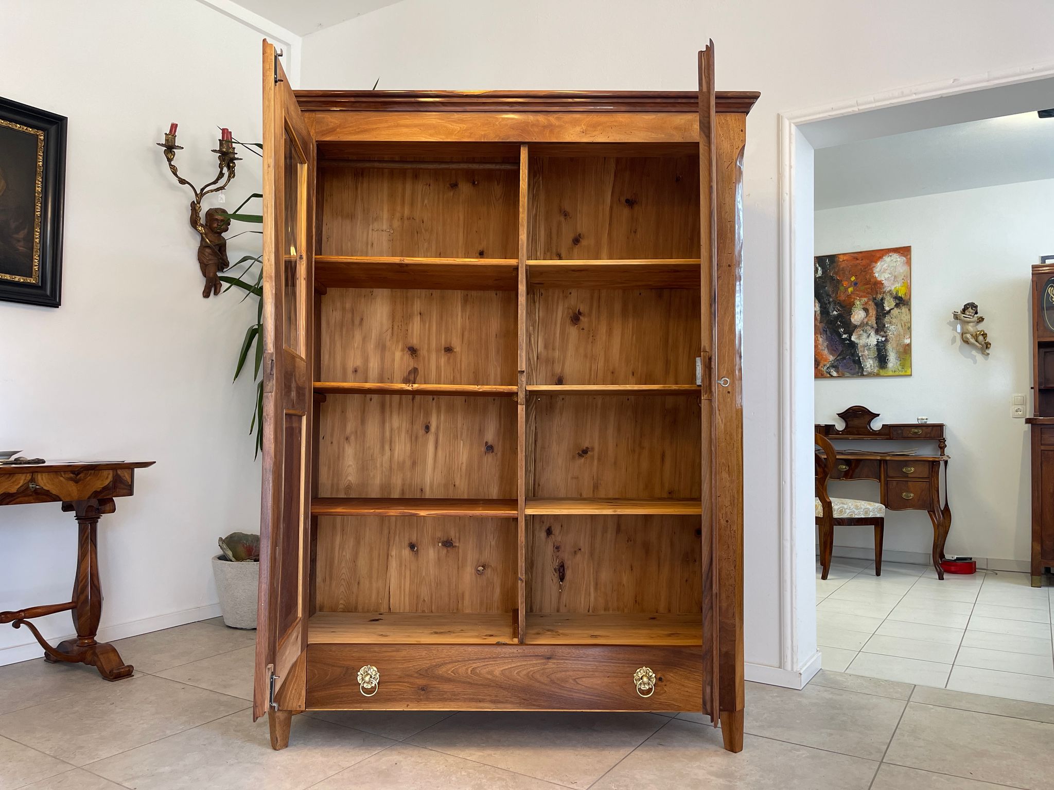 SALE Restaurierte Biedermeier Vitrine Bücherschrank Glasschrank TRAUM ANTIQUITÄT G1375