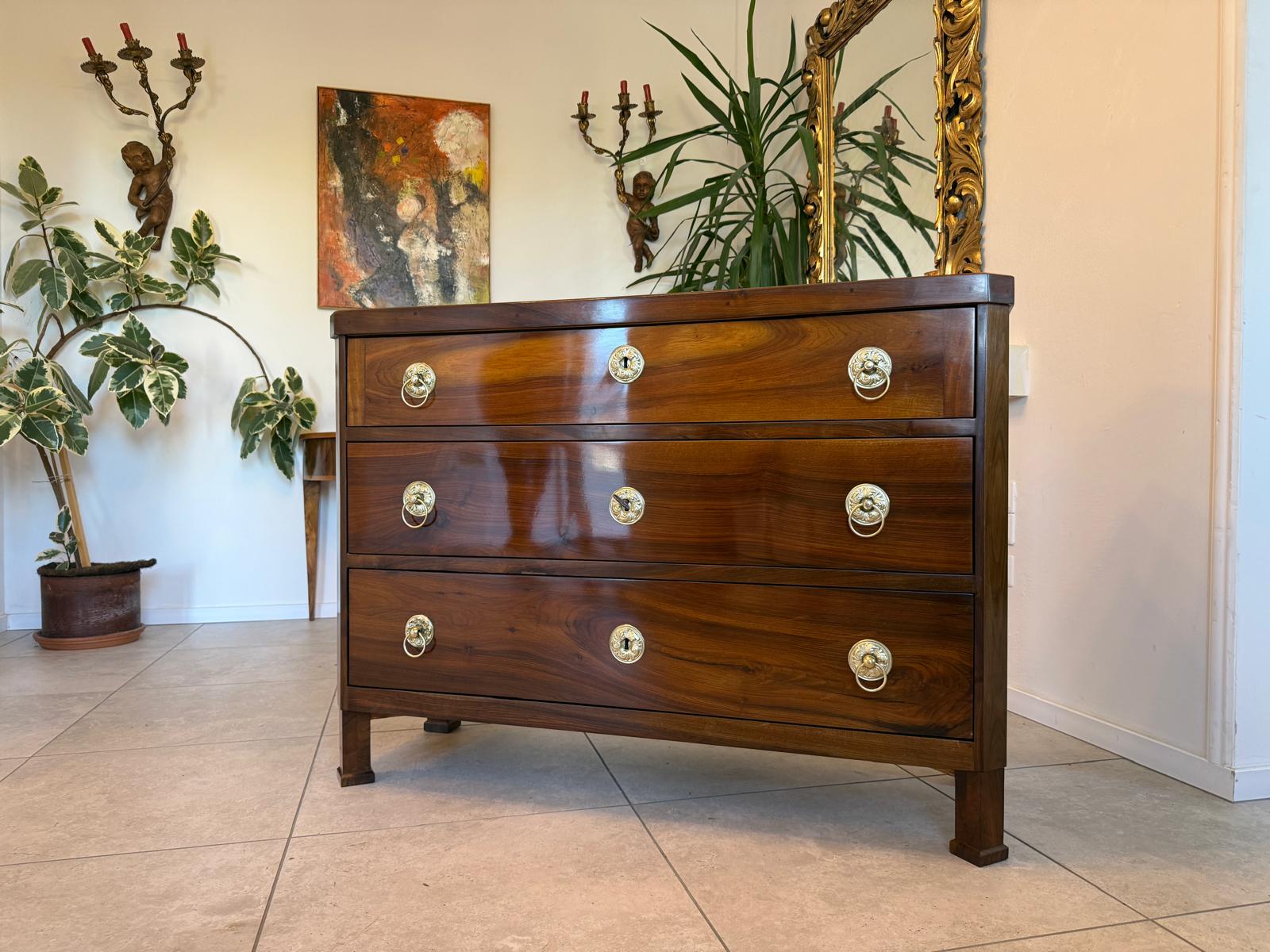 SALE Restaurierte Biedermeier Schreibkommode Nussholz Antiquität Antikmöbel G2158