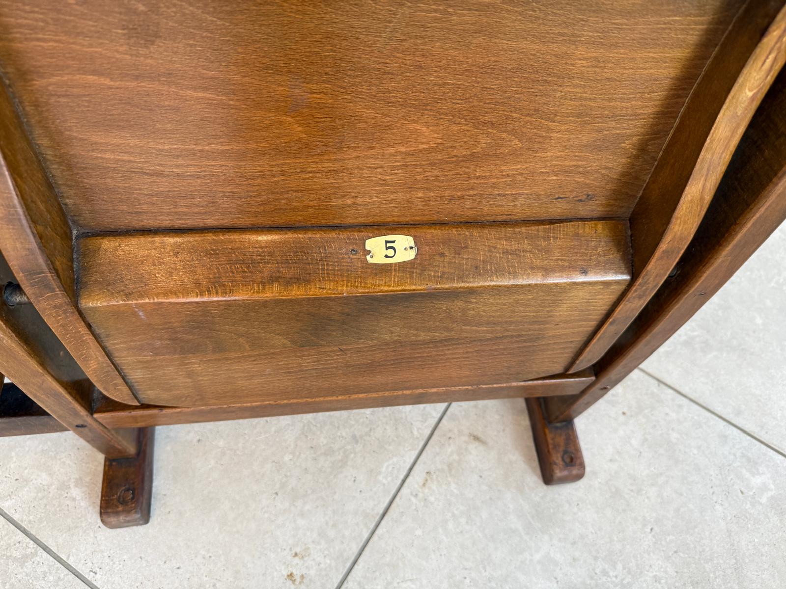 Original Wiener Kinosessel 2er Sitz Klappstuhl Stuhl Nostalgie G1721