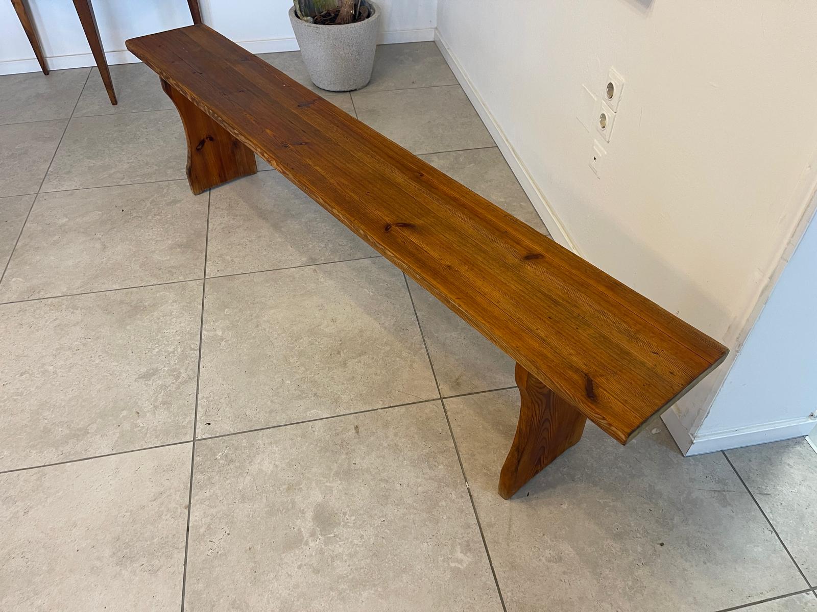 Altes  Bankerl Sitzbank Bankerl Massivholz Bauernbank 199cm  A5163