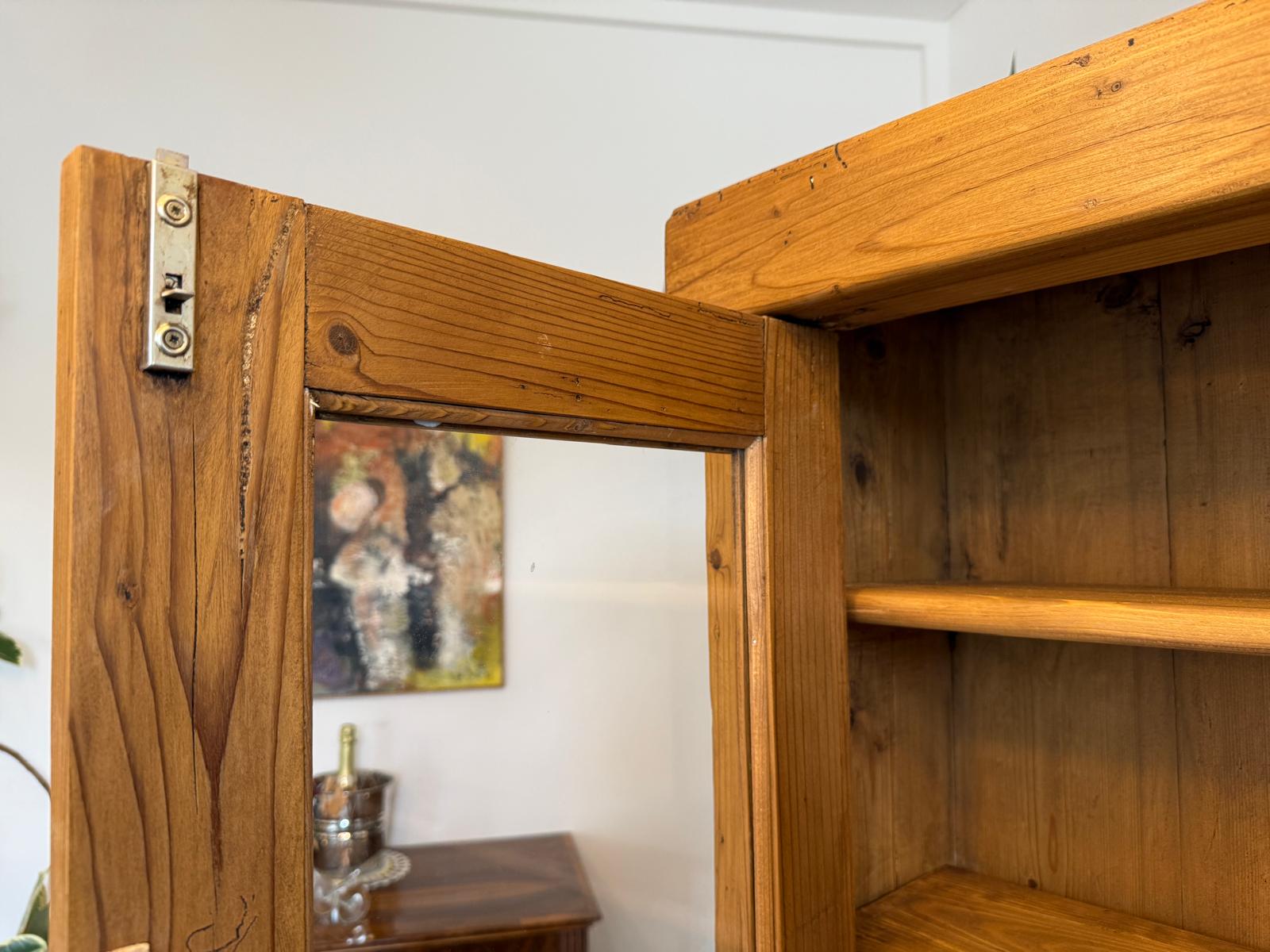 Jugendstil Küchenschrank Naturholz Fichtenholz Kredenz UrigG2137