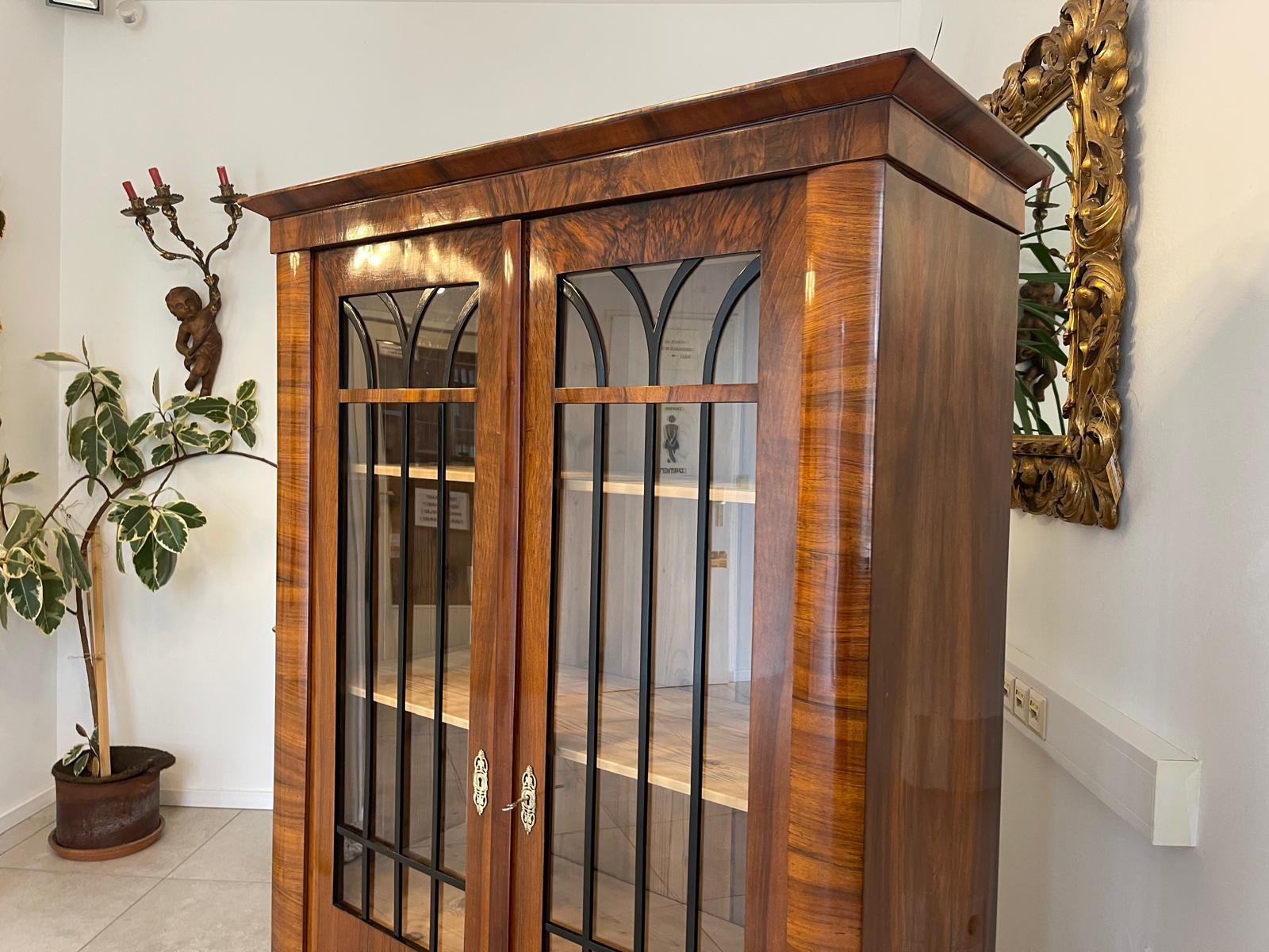 SALE Restaurierte Biedermeier Vitrine Bücherschrank Glasschrank ANTIQUITÄT G1510