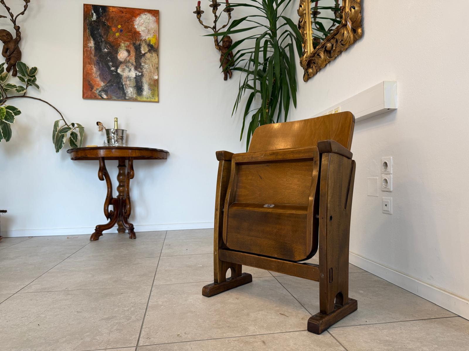 Original Wiener Kinosessel 1er Sitz Klappstuhl Stuhl Nostalgie Sessel G1728