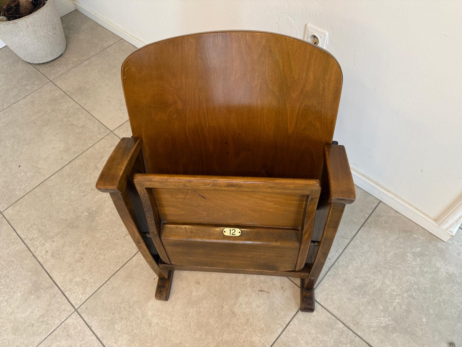 Original Wiener Kinosessel 1er Sitz Klappstuhl Stuhl Nostalgie Sessel G1728