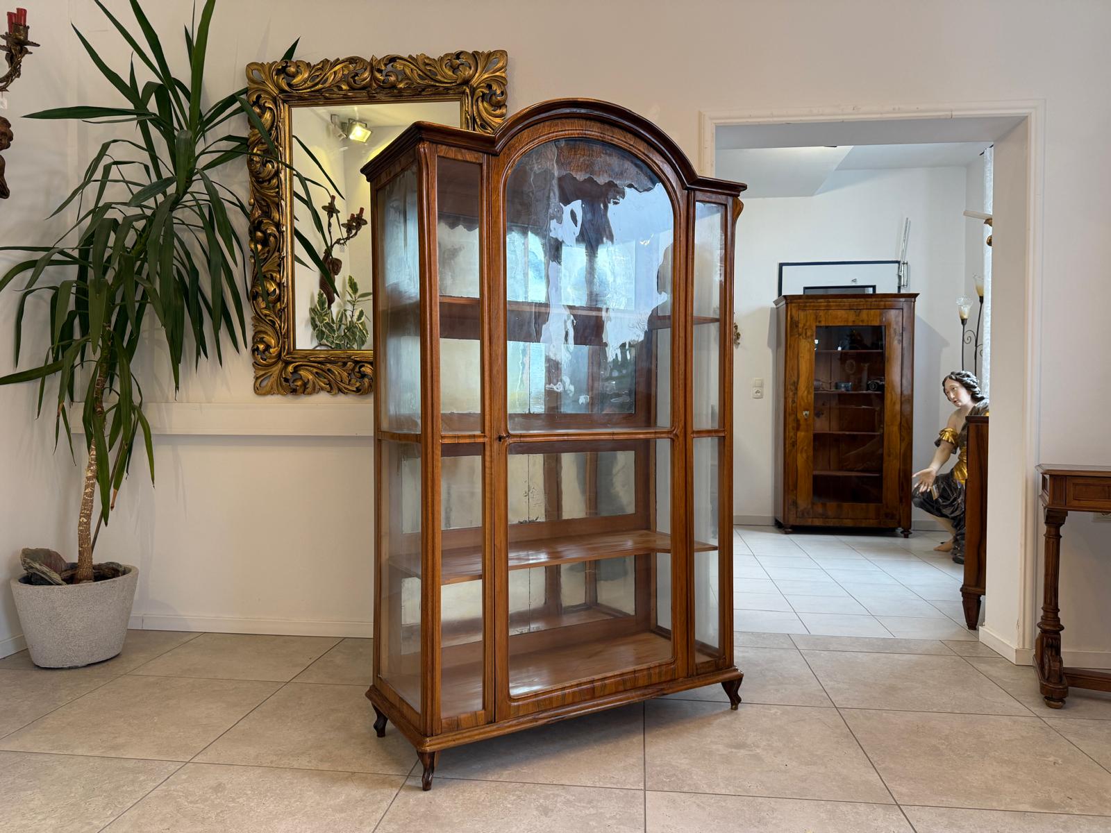 SALE Originale Spätbiedermeier Vitrine Bücherschrank Sammlervitrine Antiquität G2252