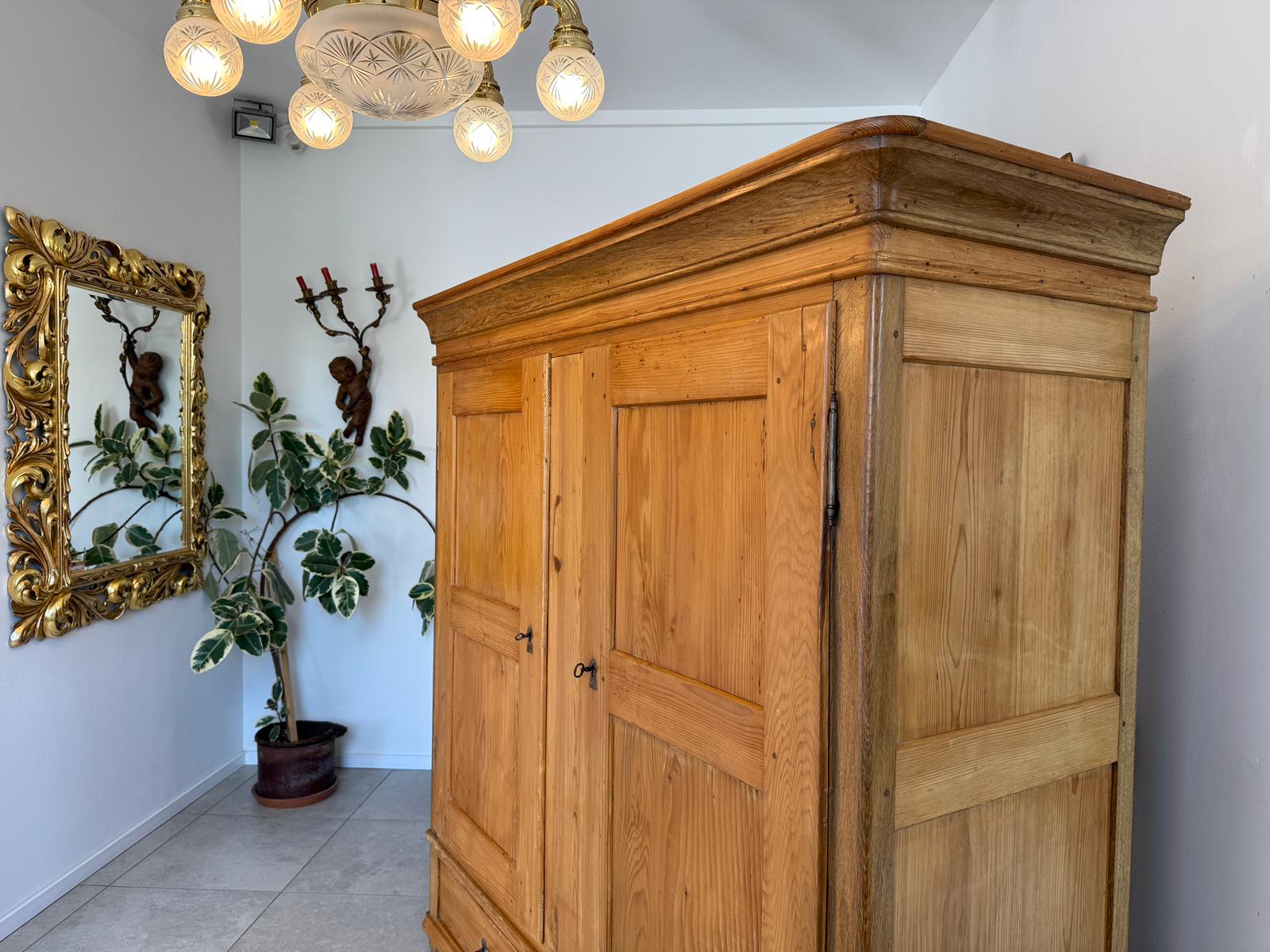 Originaler Bauernschrank Biedermeierschrank Hallenschrank Bauernkasten G2094