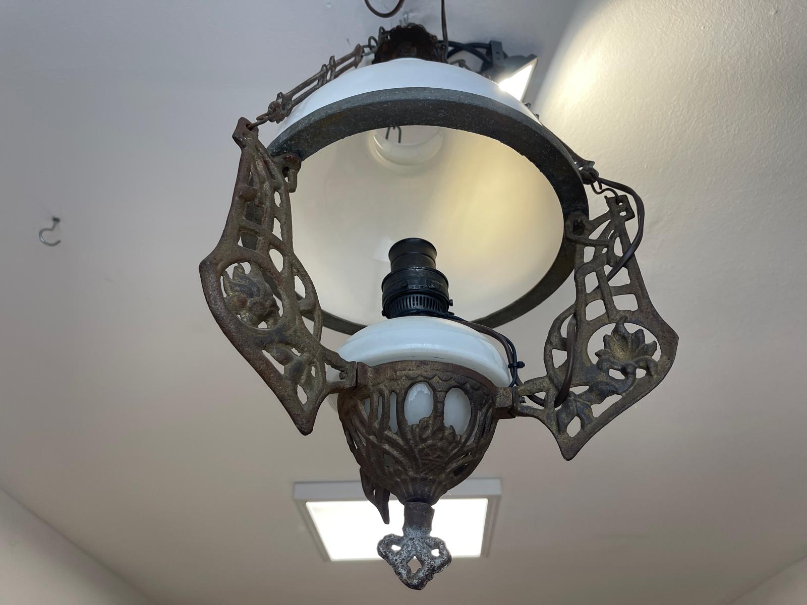 Originale Bauernleuchte Zimmerleuchte Petroleumleuchte Glaslampe G1347