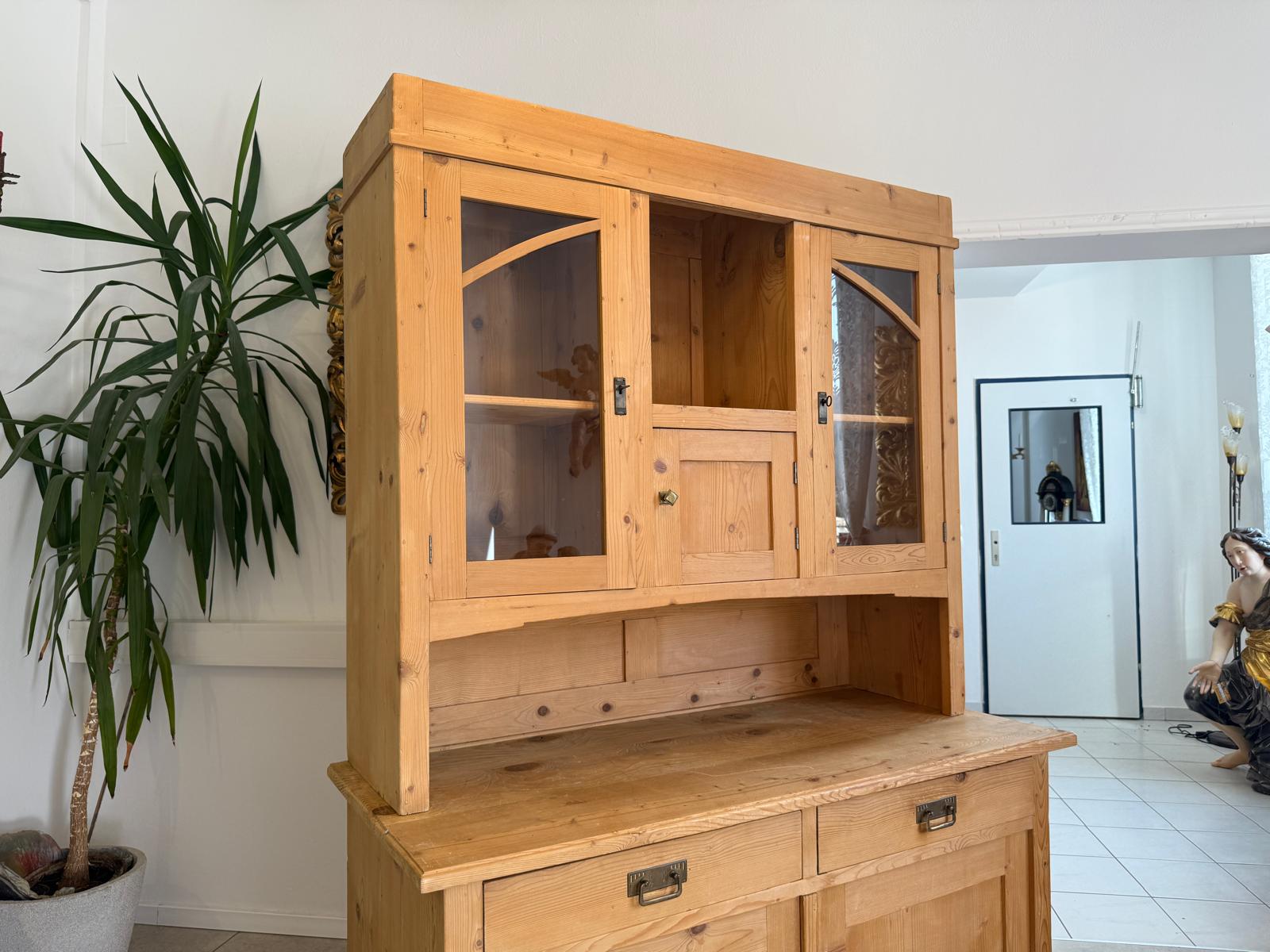 Jugendstil Küchenbuffet Küchenschrank Küchenkredenz Antik G2061