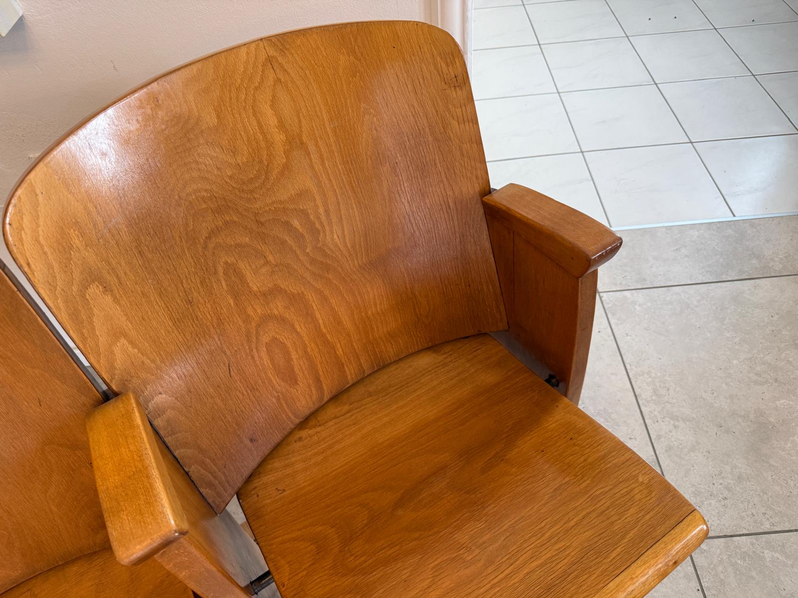 Originale Kinostuhlreihe Kinosessel 3er Set Klappstuhl D2628