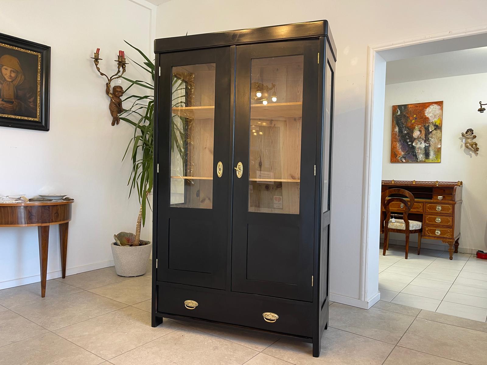 Sale Jugendstil Vitrine / Bücherschrank/ Antiquität Designermöbel G1183
