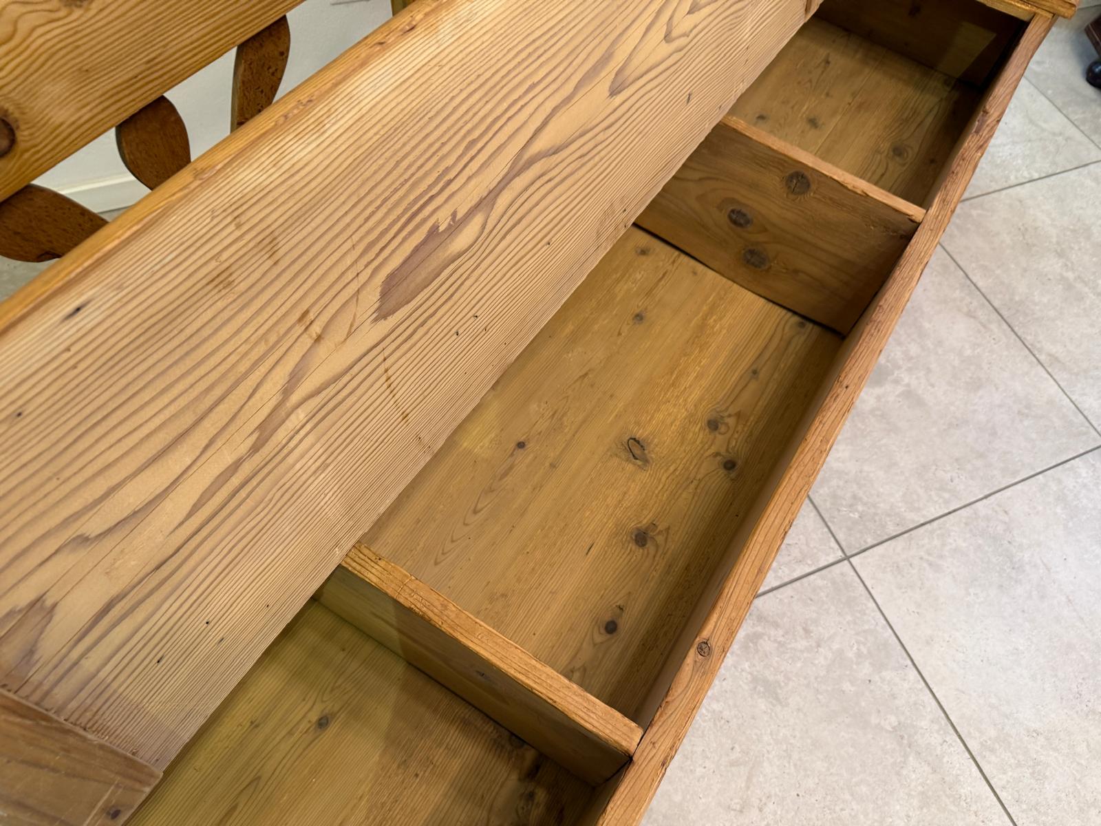 Sale Provinzielle Biedermeier Truhenbank Landhausbank Antik G2383