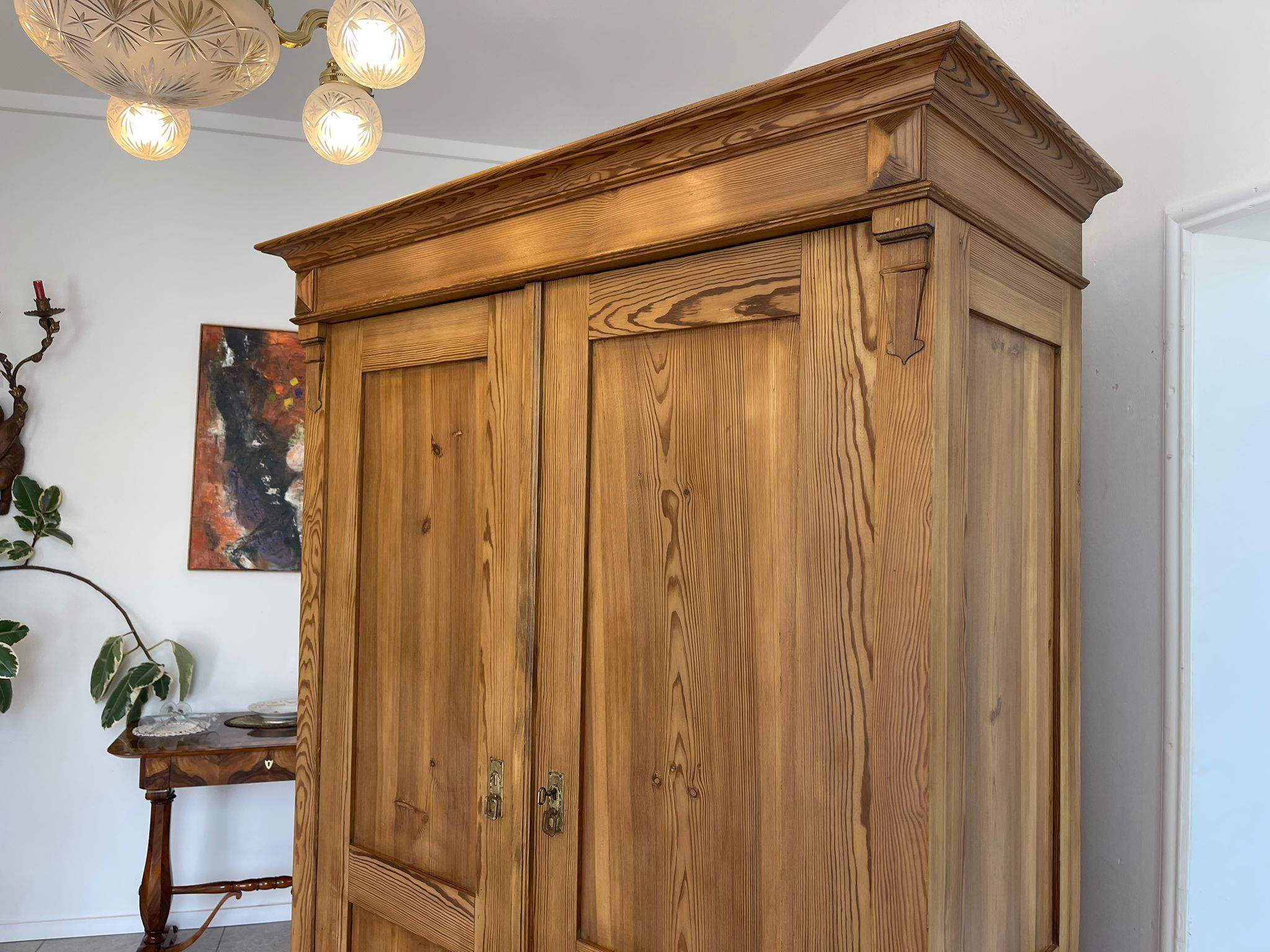 Bauernschrank Gründerzeit Hallenschrank Kasten Antiquität Kleiderschrank G1658