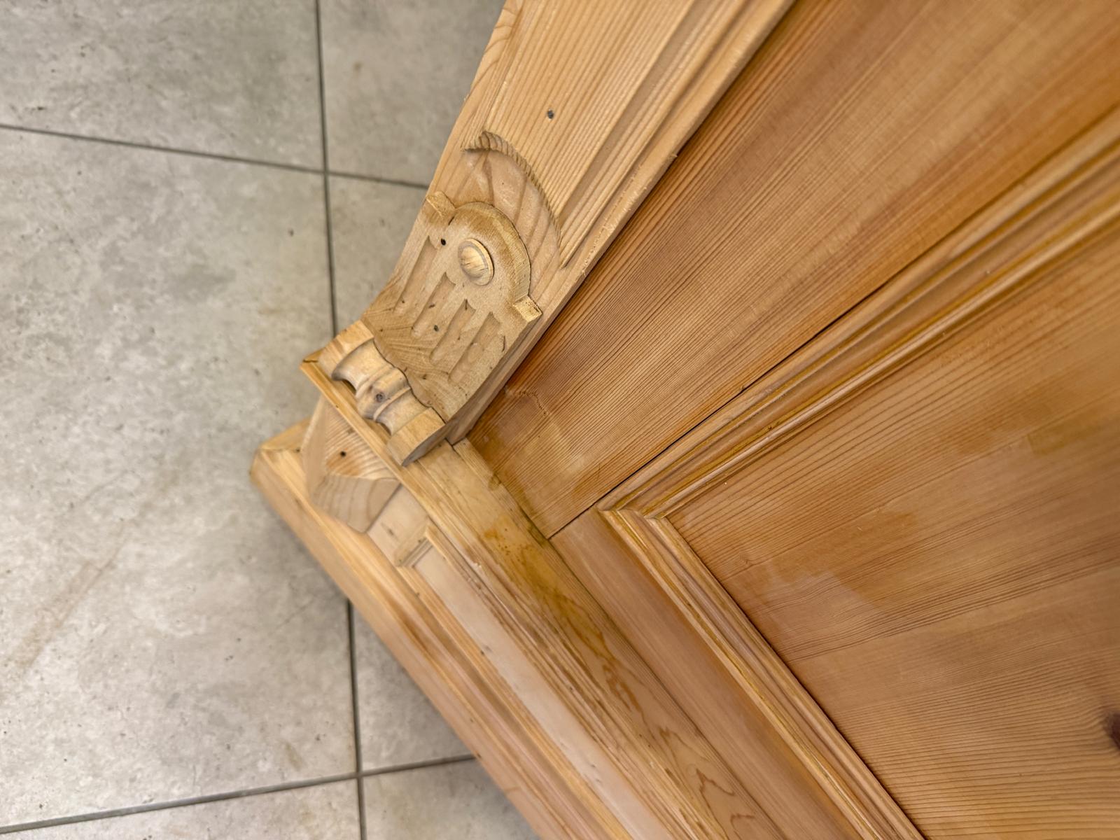 Originaler 2 türiger Bauernschrank Gründerzeit Naturholzschrank G2398