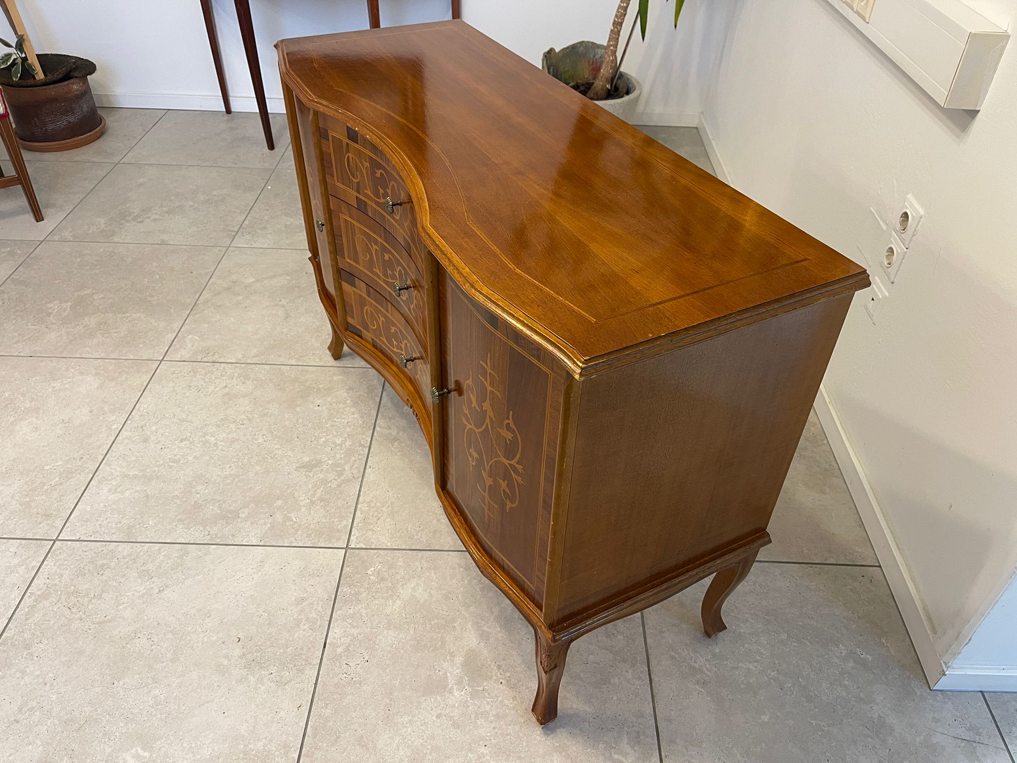 20408bd4-6eed-4d6e-a932-a646a7a63855 Anrichte Sideboard Kommode Barockstilkommode 3 Laden Kommode A5119