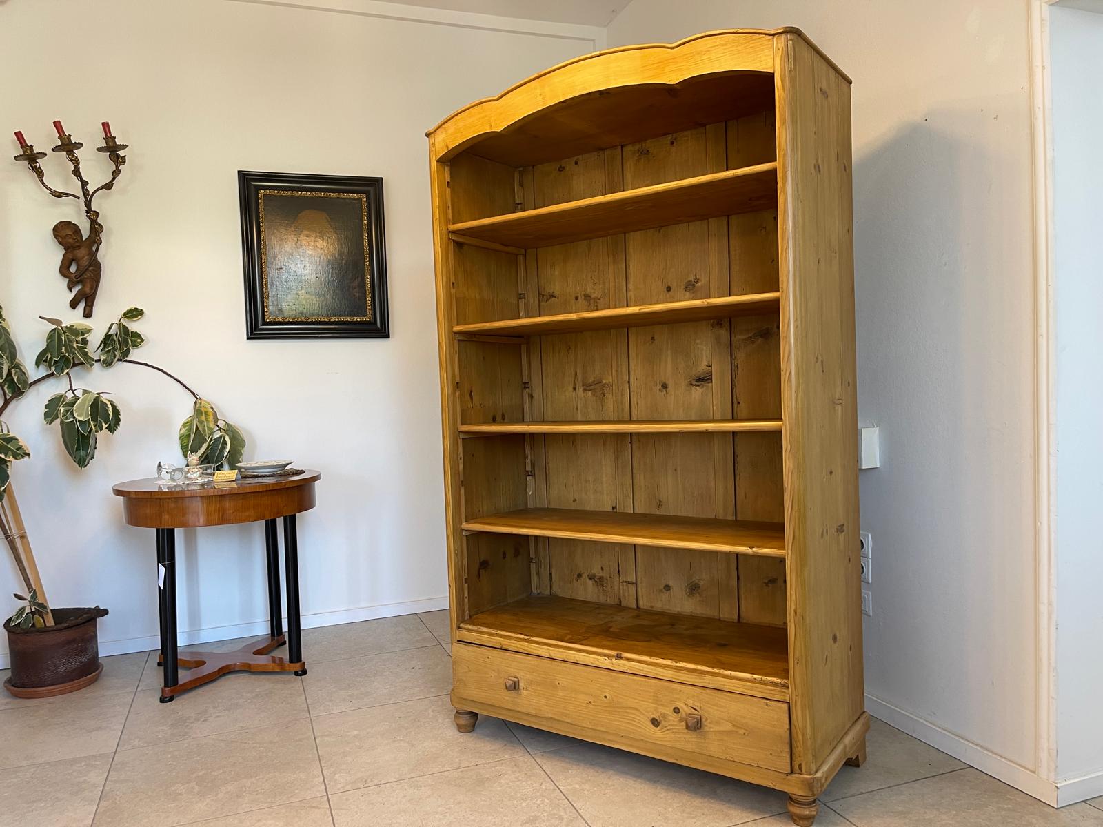 Antikes Bäuerliche Stellage Regal Bauernmöbel Bücherkasten Fichtenholz G1366