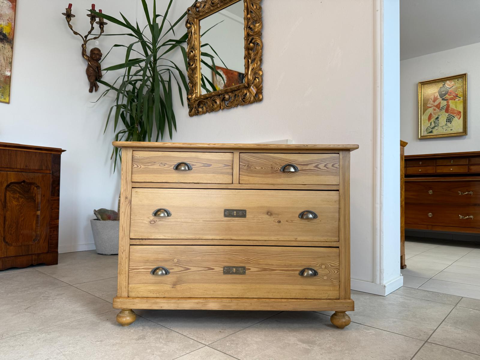 Originale Jugendstil 4 Laden Kommode Anrichte Bauernmöbel G1847