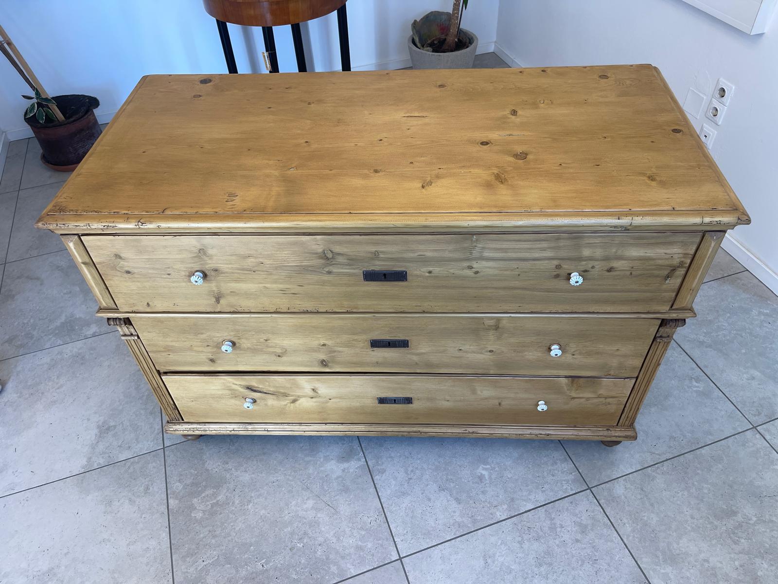 Restaurierte Biedermeier Kommode Ladenkommode Bauernmöbel G1276