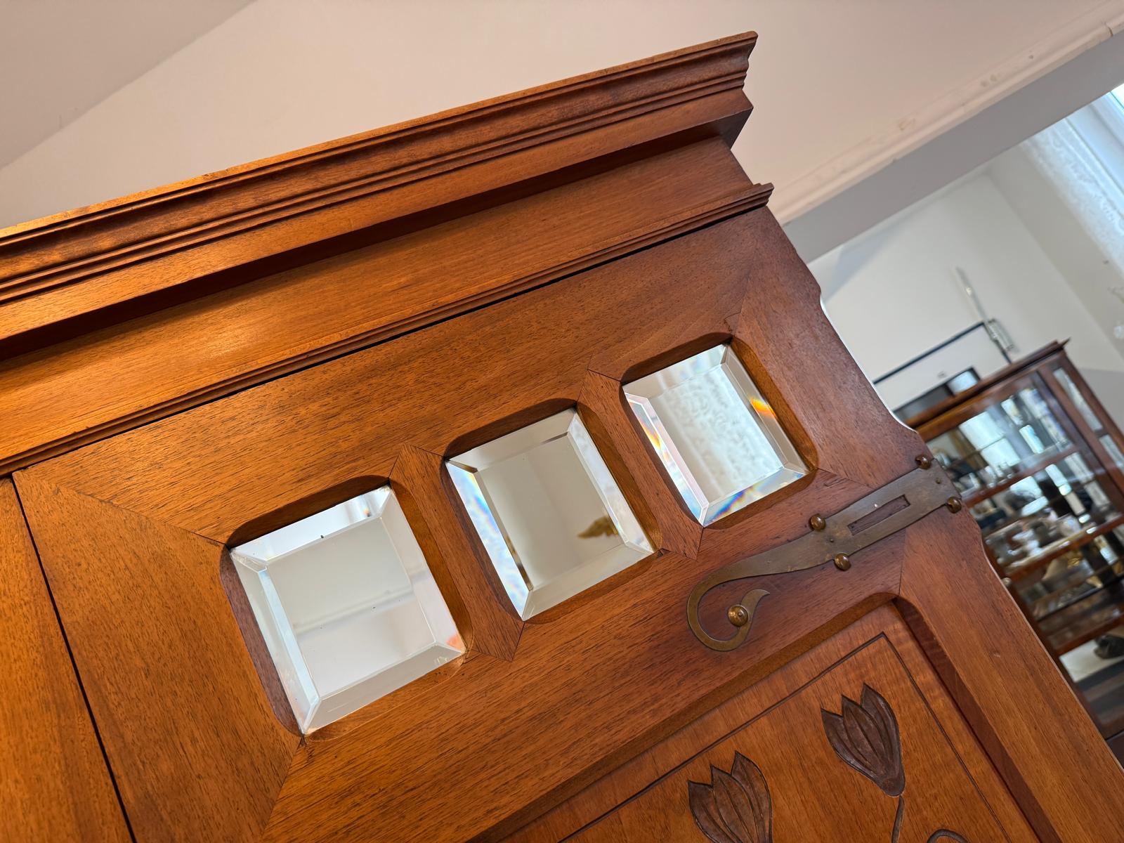 Sale Originaler Jugendstil Kleiderschrank Kasten Antiquität G2208