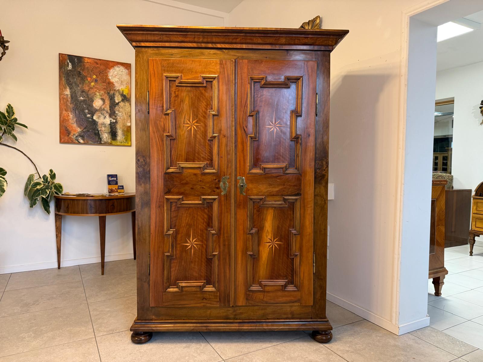 Prachtvoller Barockschrank Bauernschrank Antik Authentisch G2223