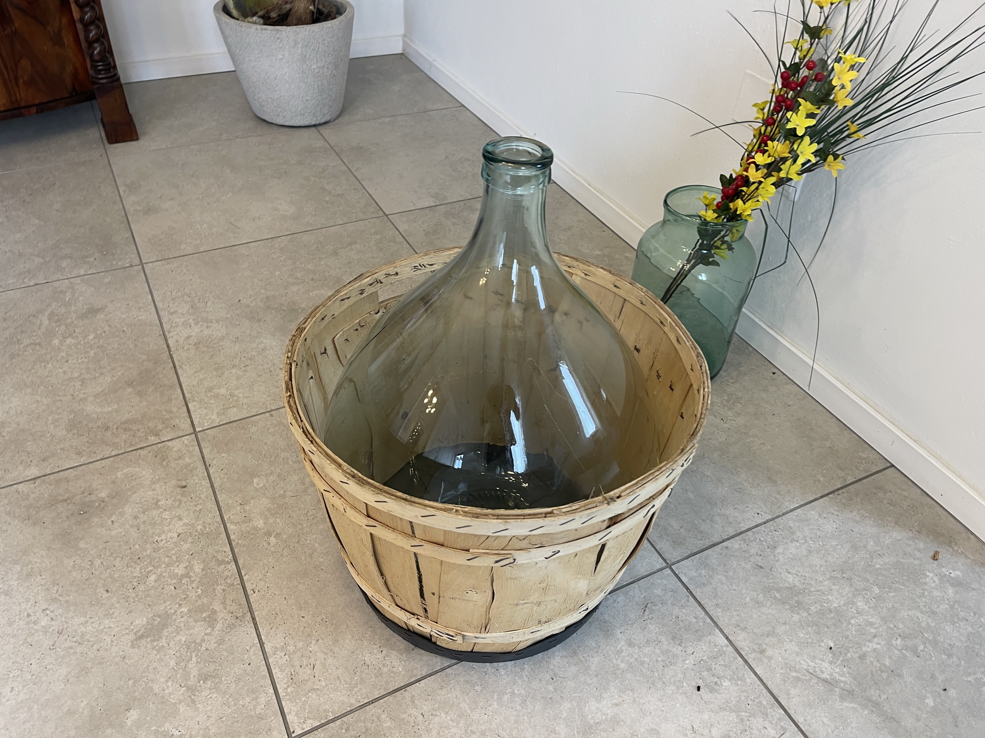 IMG_4317 Alte Ballonflasche Weinballon, Gärballon, Ballonflasche A4714