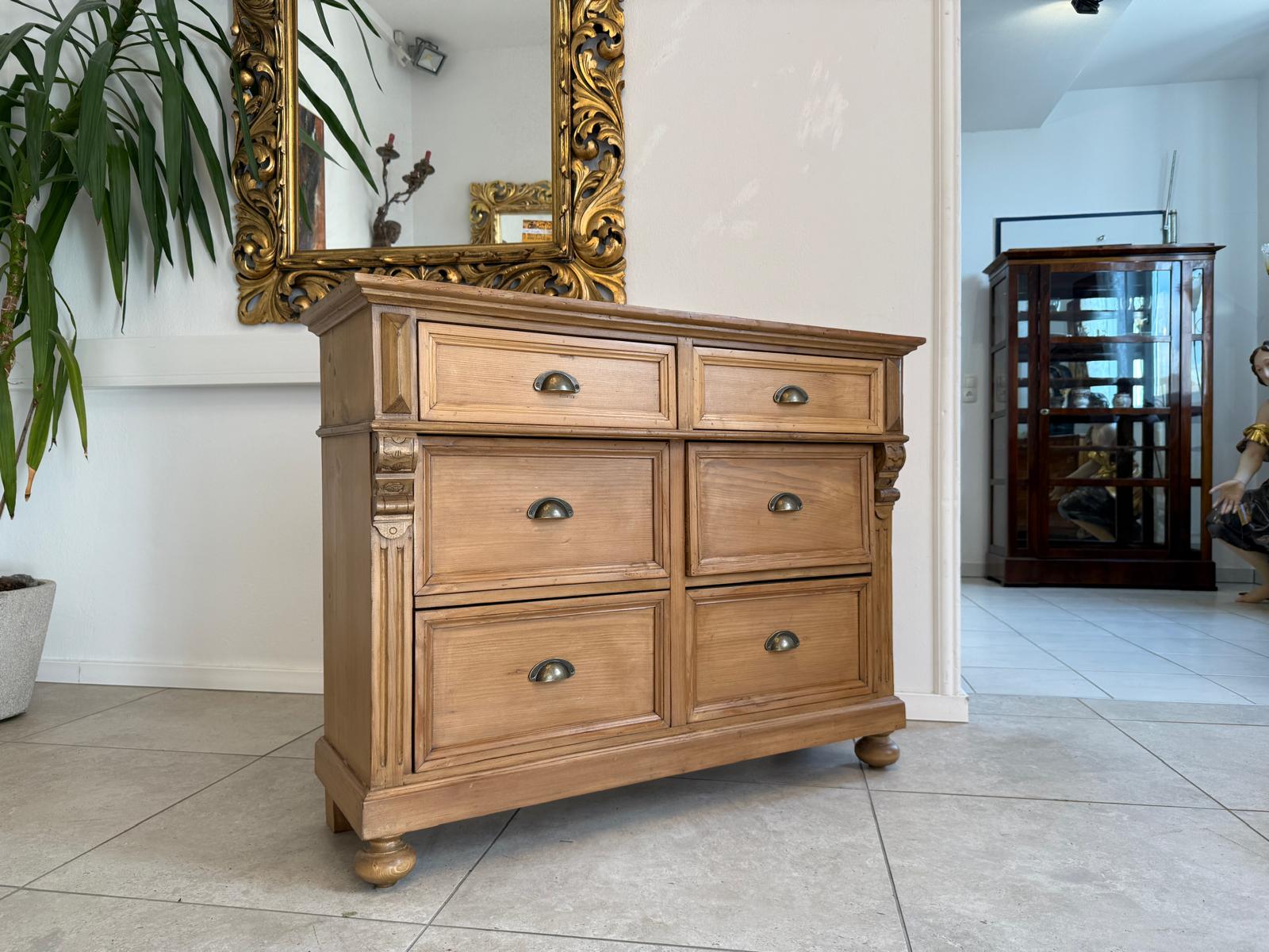 Bäuerliche Ladenkommode Bauernmöbel Bauernmöbel Bauernschrank G2198