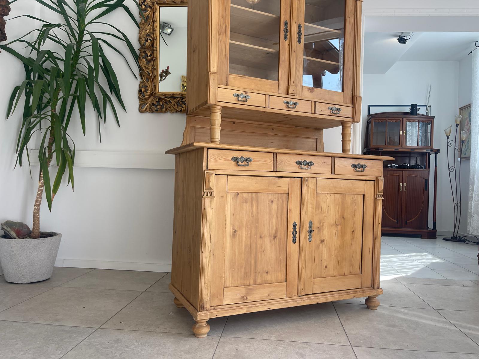 Originale Restaurierte Jugendstil Küchenbuffet Küchenschrank Küchenkredenz G1716
