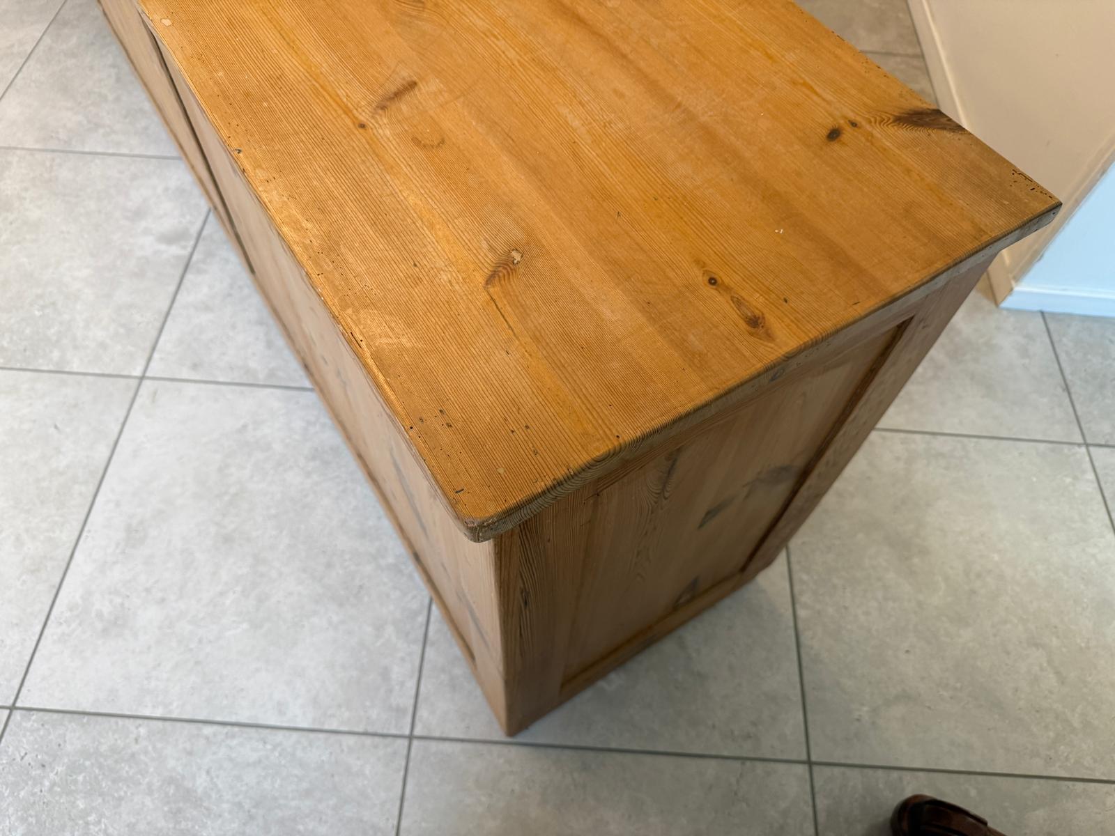 Urige bäuerliche Bar Altholz Vintage Verkaufstheke Schneidertisch G2256