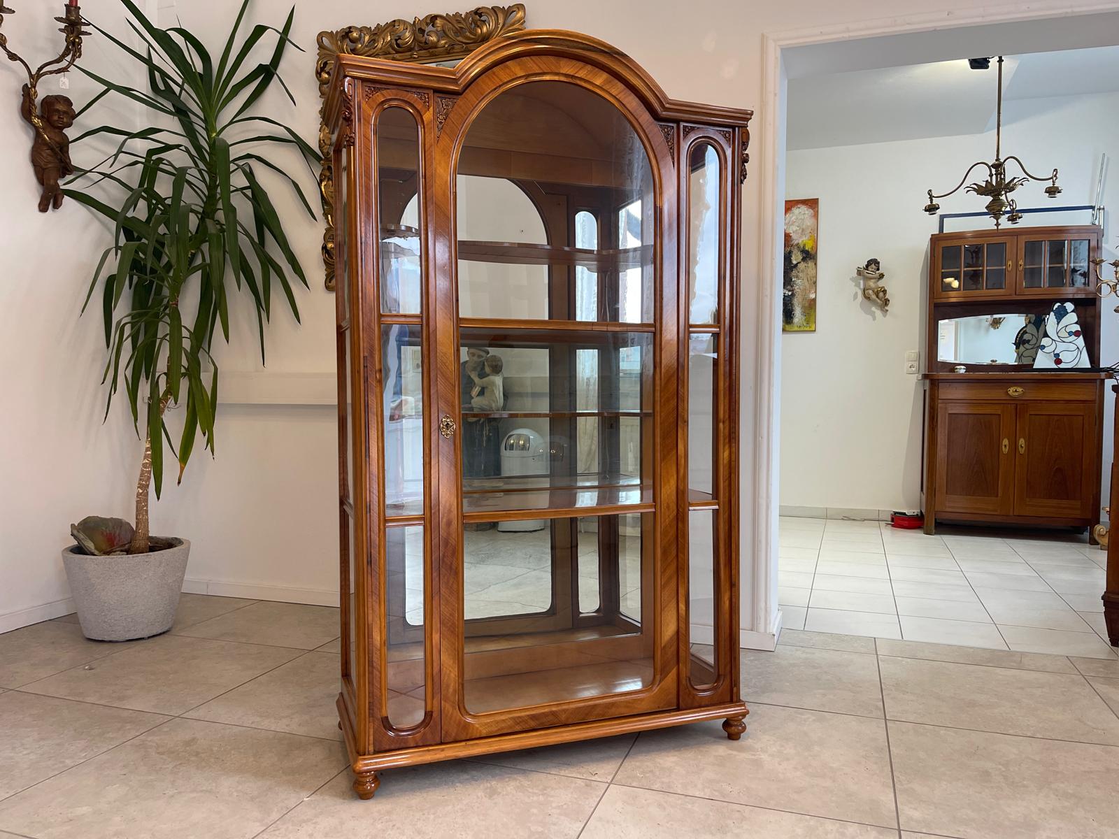 SALE Gründerzeit Vitrine Bücherschrank Sammlervitrine Antiquität G1187