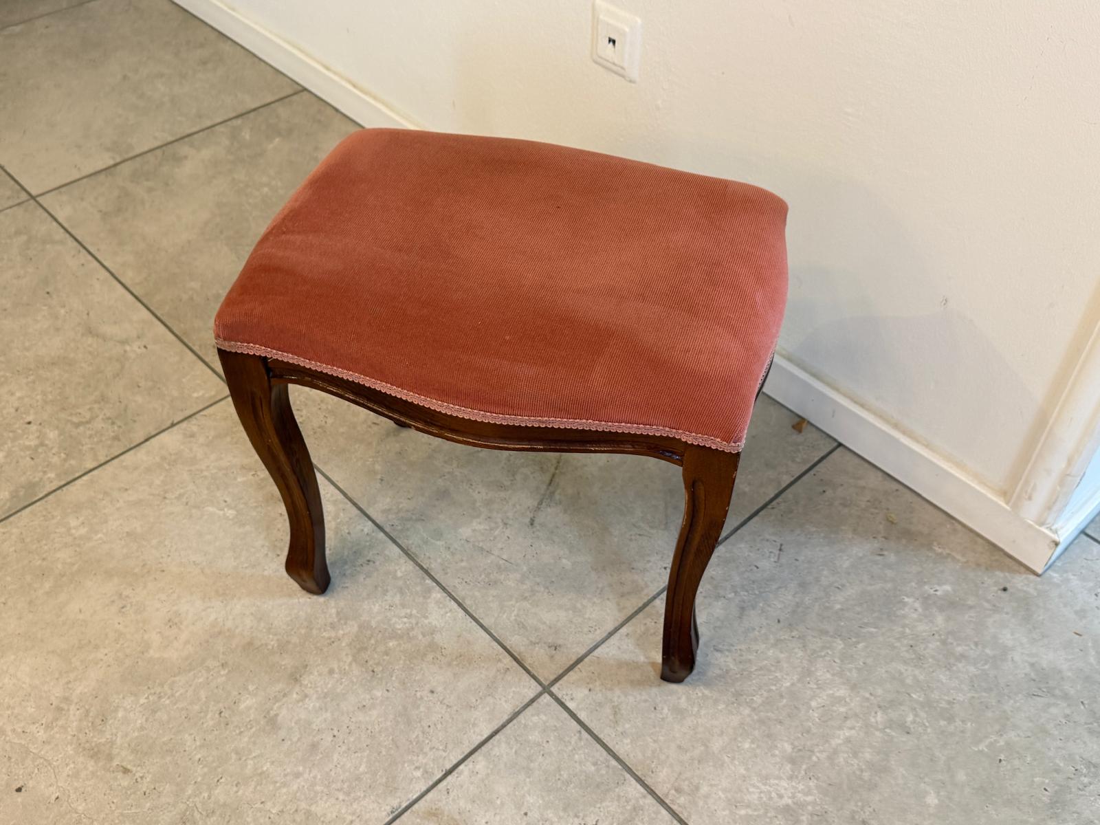 Hocker Chippendale Barockstil Sitzhocker Fusshocker Schemel D1054