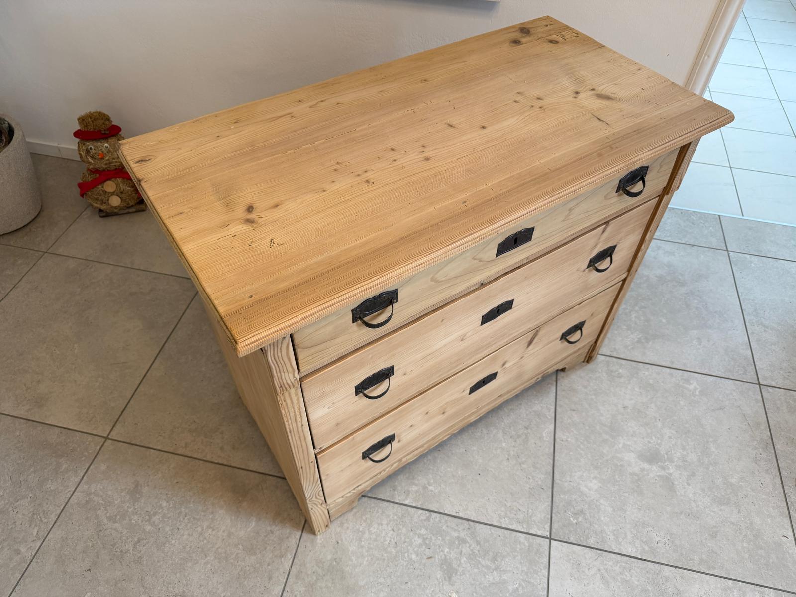 Originale Jugendstil Kommode Weichholz Antik G2294