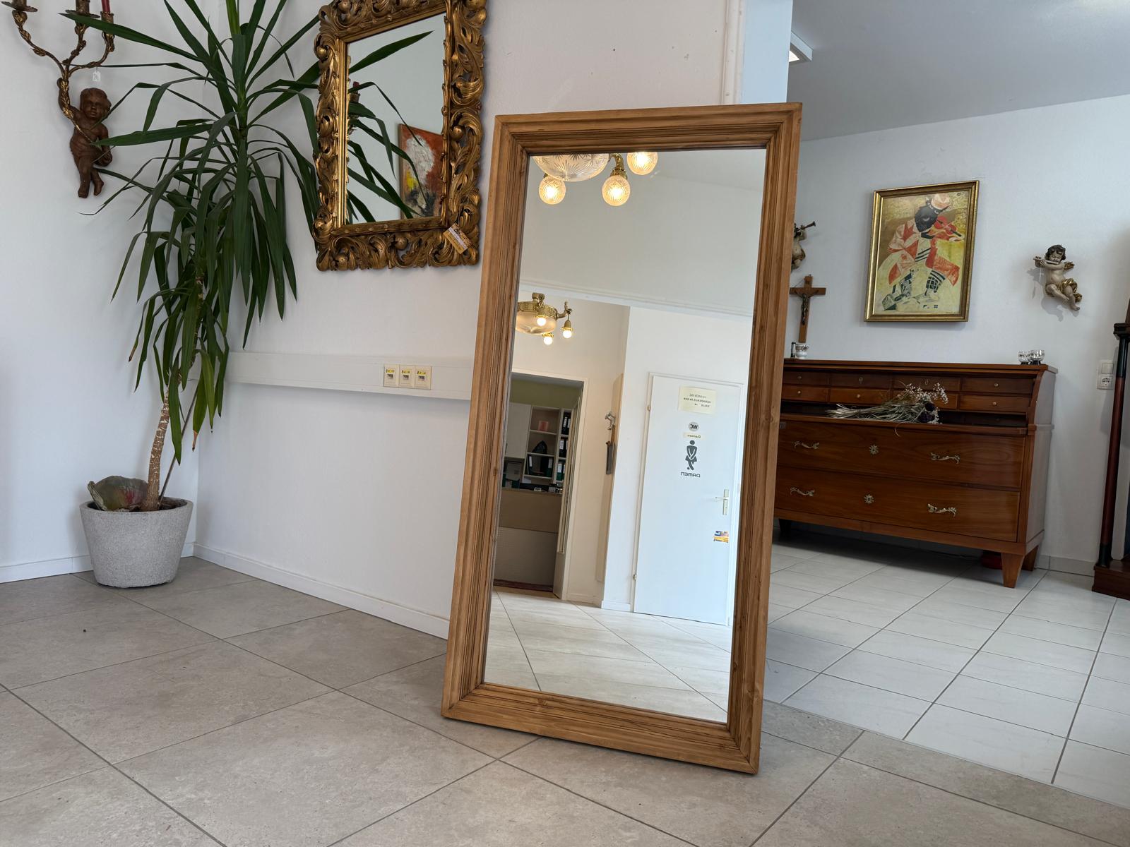 Bäuerlicher Naturholzspiegel Spiegel Holzspiegel Wandspiegel G1986