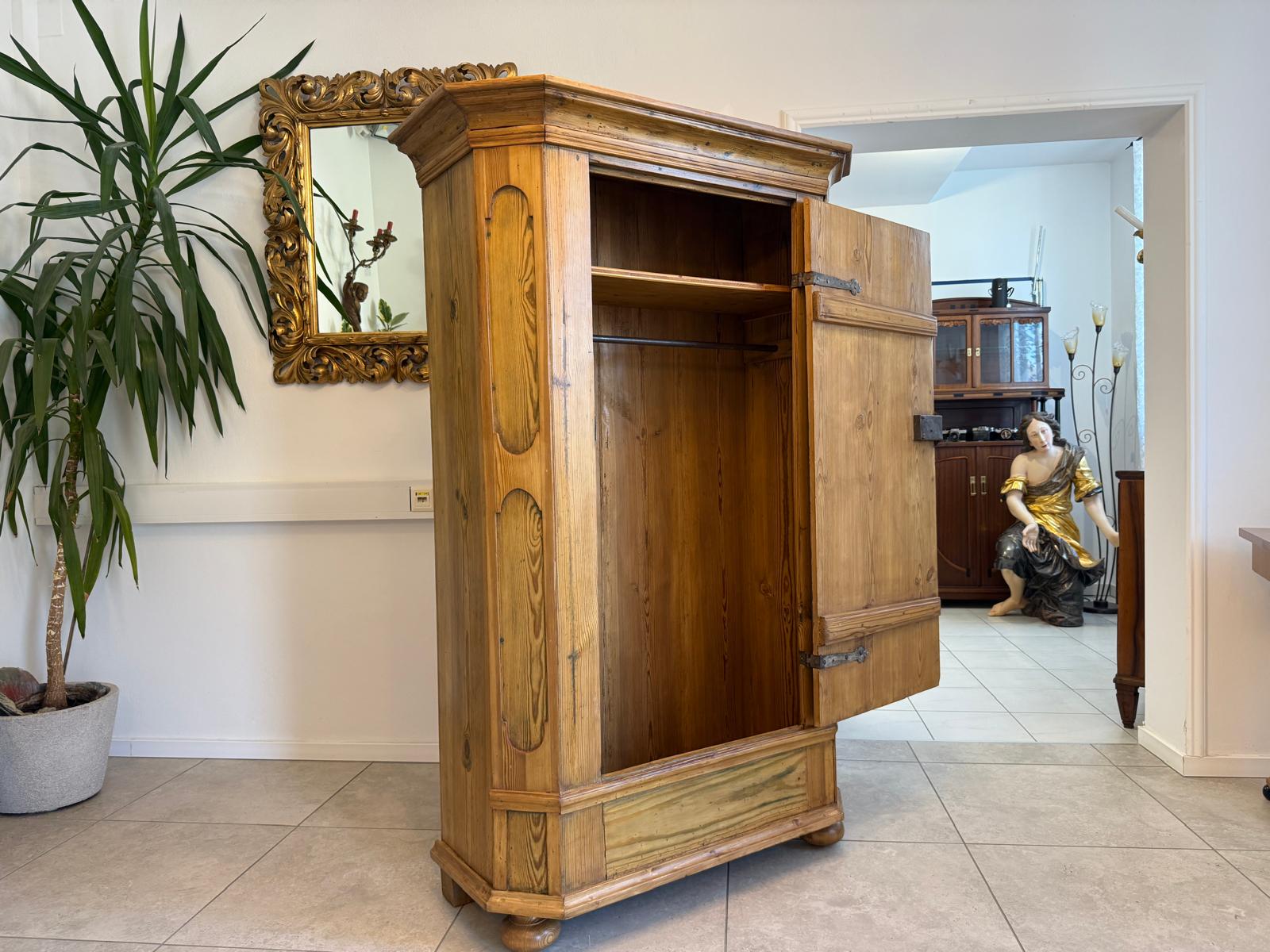 Biedermeier Bauernschrank Naturholzschrank Antiquität G1932