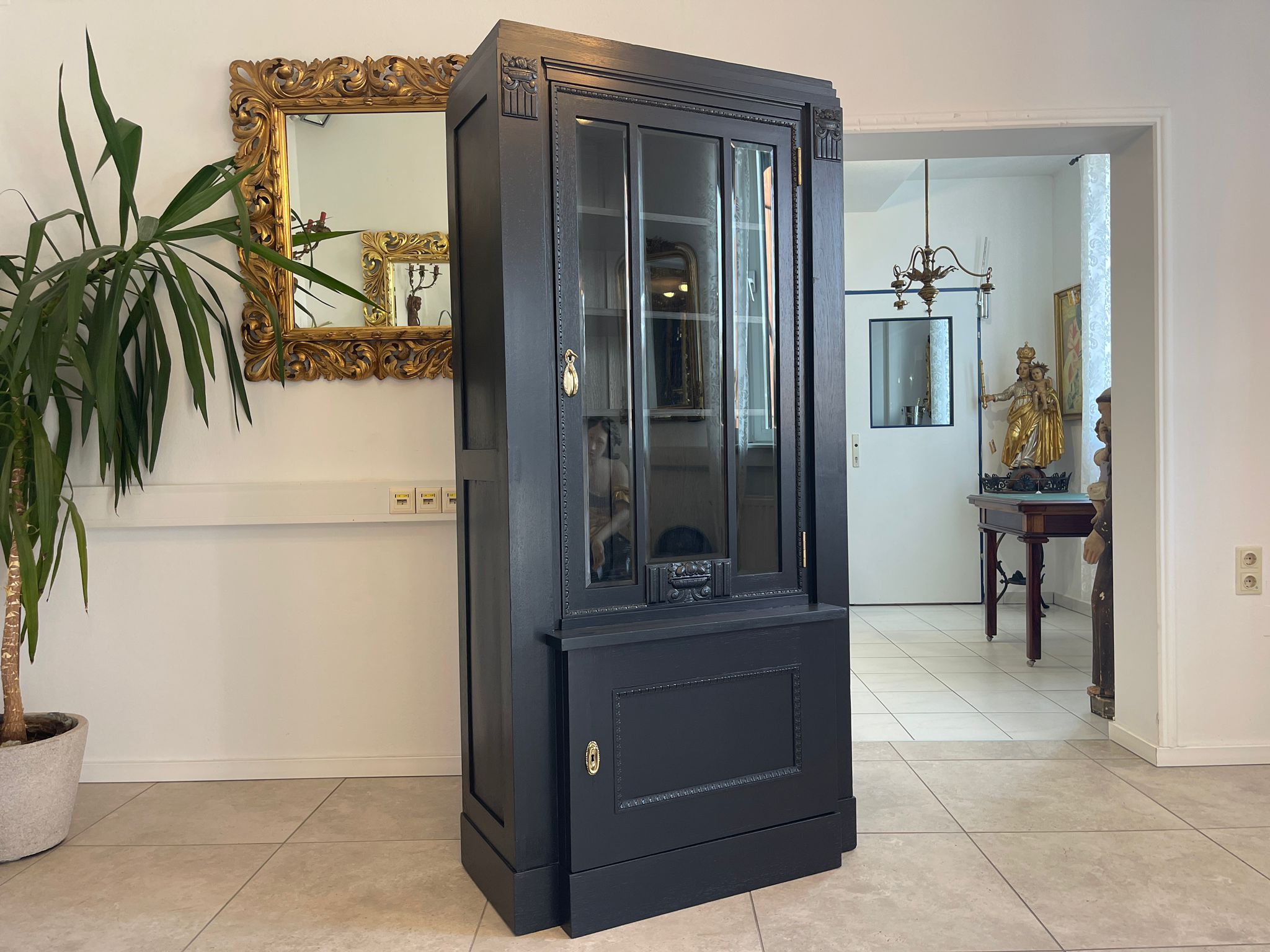 7fc139b8-39b0-44af-ae53-1e7c6c19c4773gshJU3QTa7dE Sale Jugendstil Vitrine / Bücherschrank/ Antiquität A4985