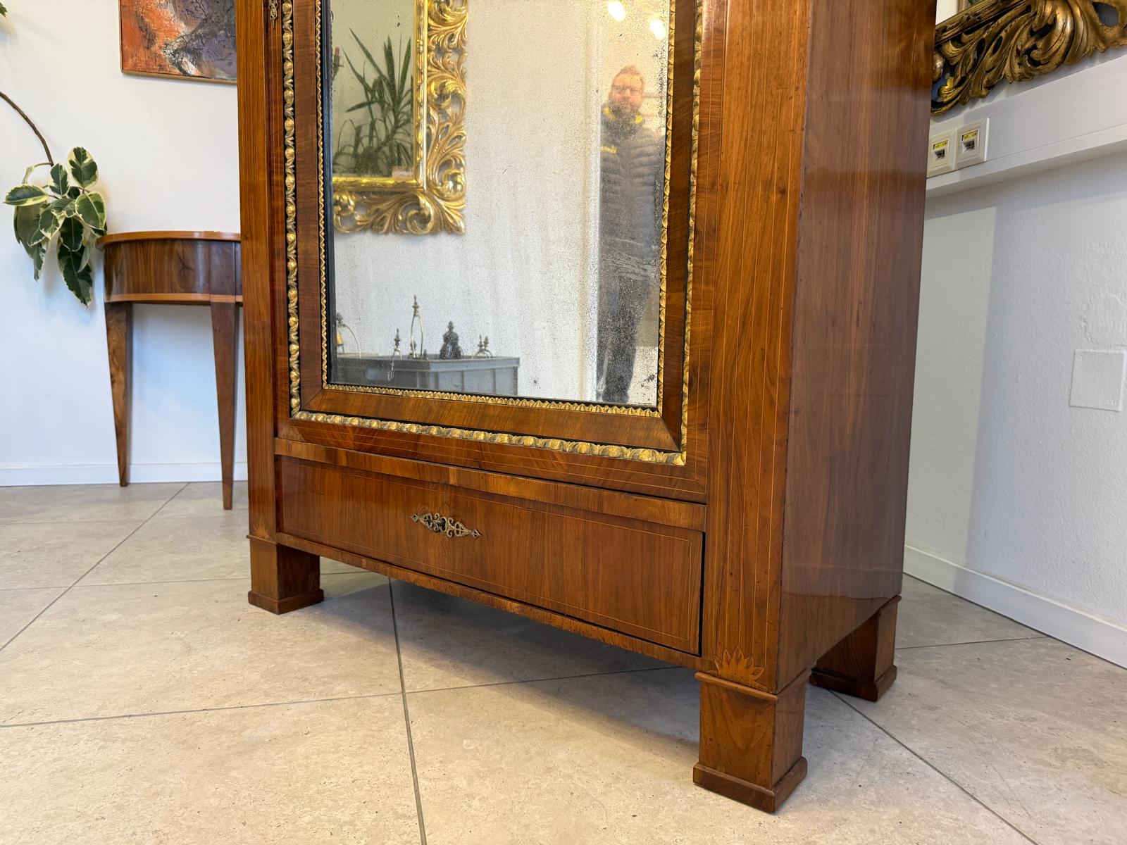 SALE Restaurierter Biedermeier Schrank Spiegelschrank Antiquität G2309