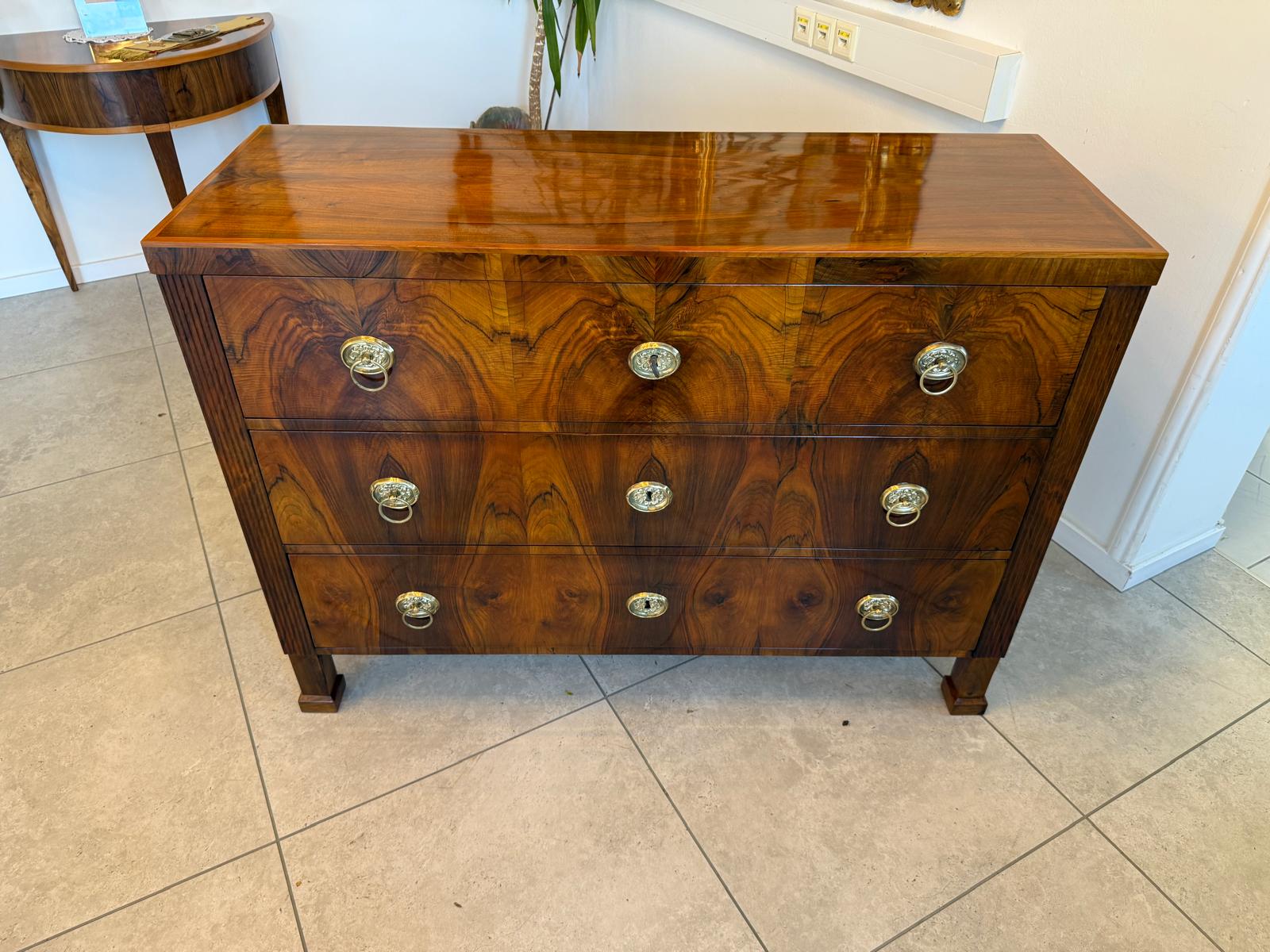 Sale Restaurierte Biedermeier Kommode Nussholz Antiquität 1840 G2161