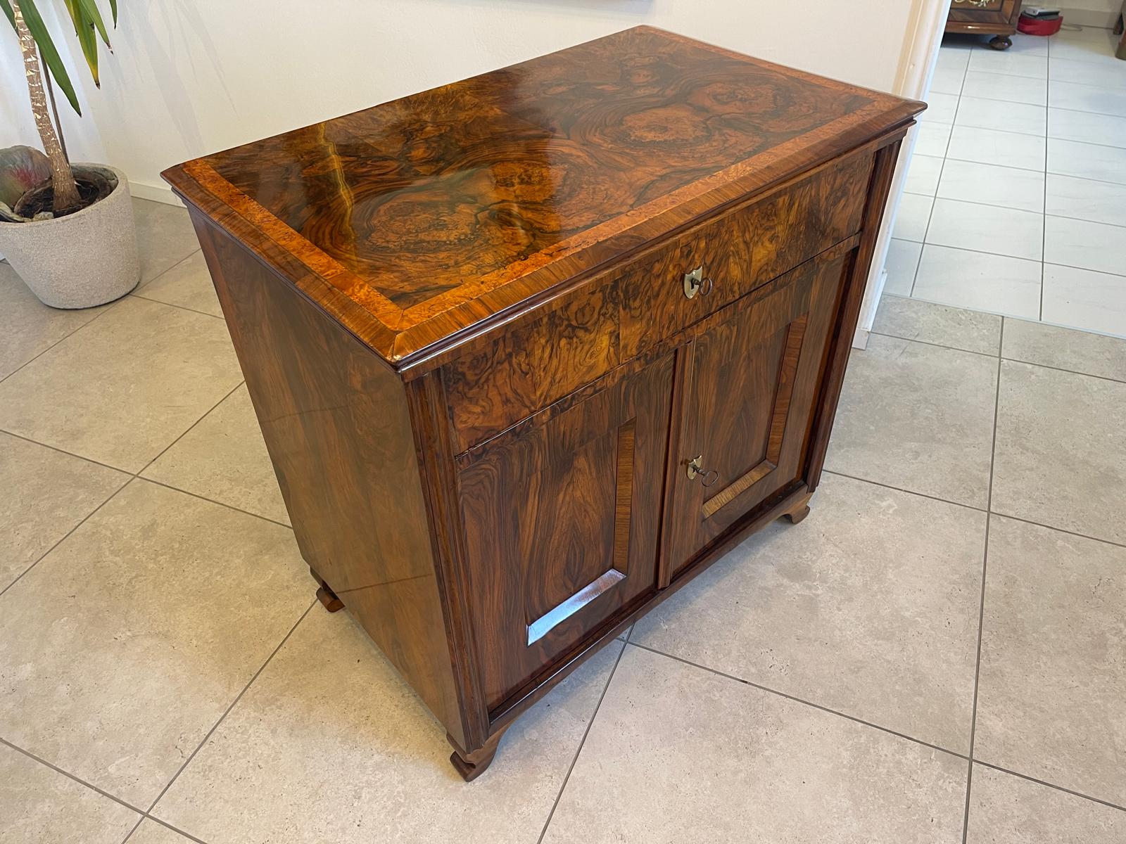 Altrestauriertes Biedermeier Trumeau Anrichte Kommode Antiquität A5146