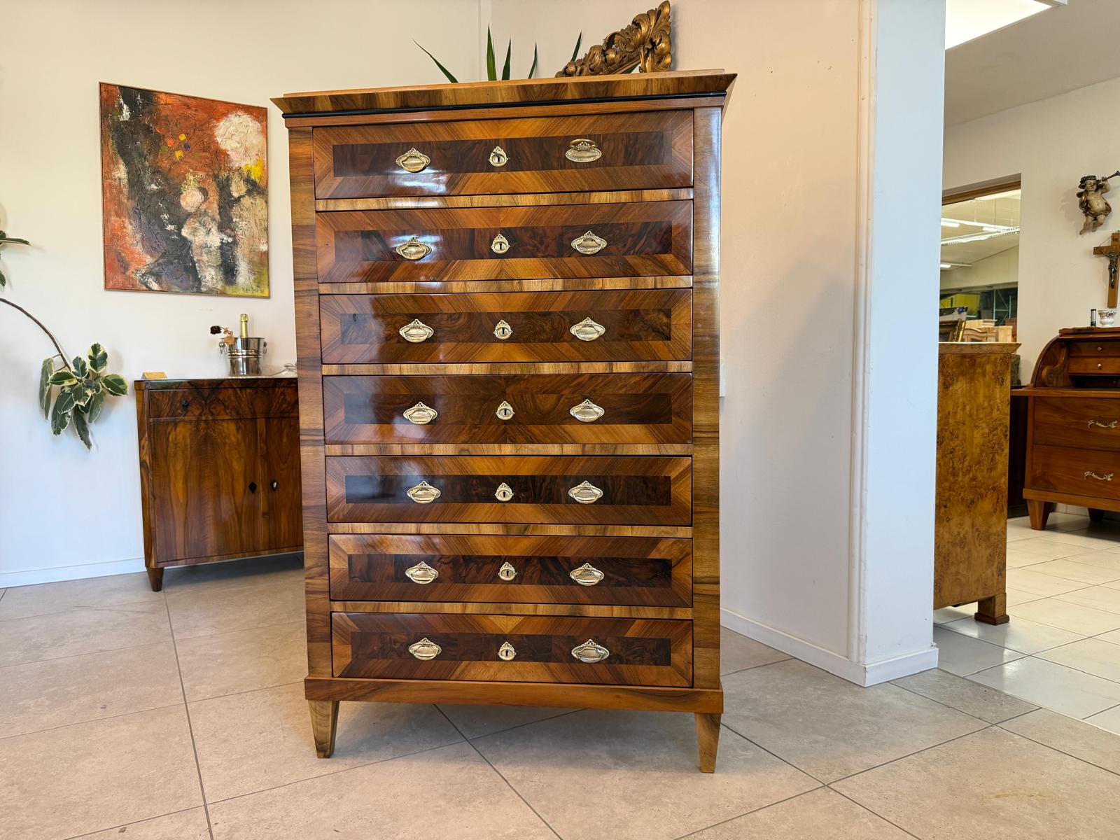 Sale Restaurierte Biedermeier 7 Ladenkommode Wochenkommode G1966