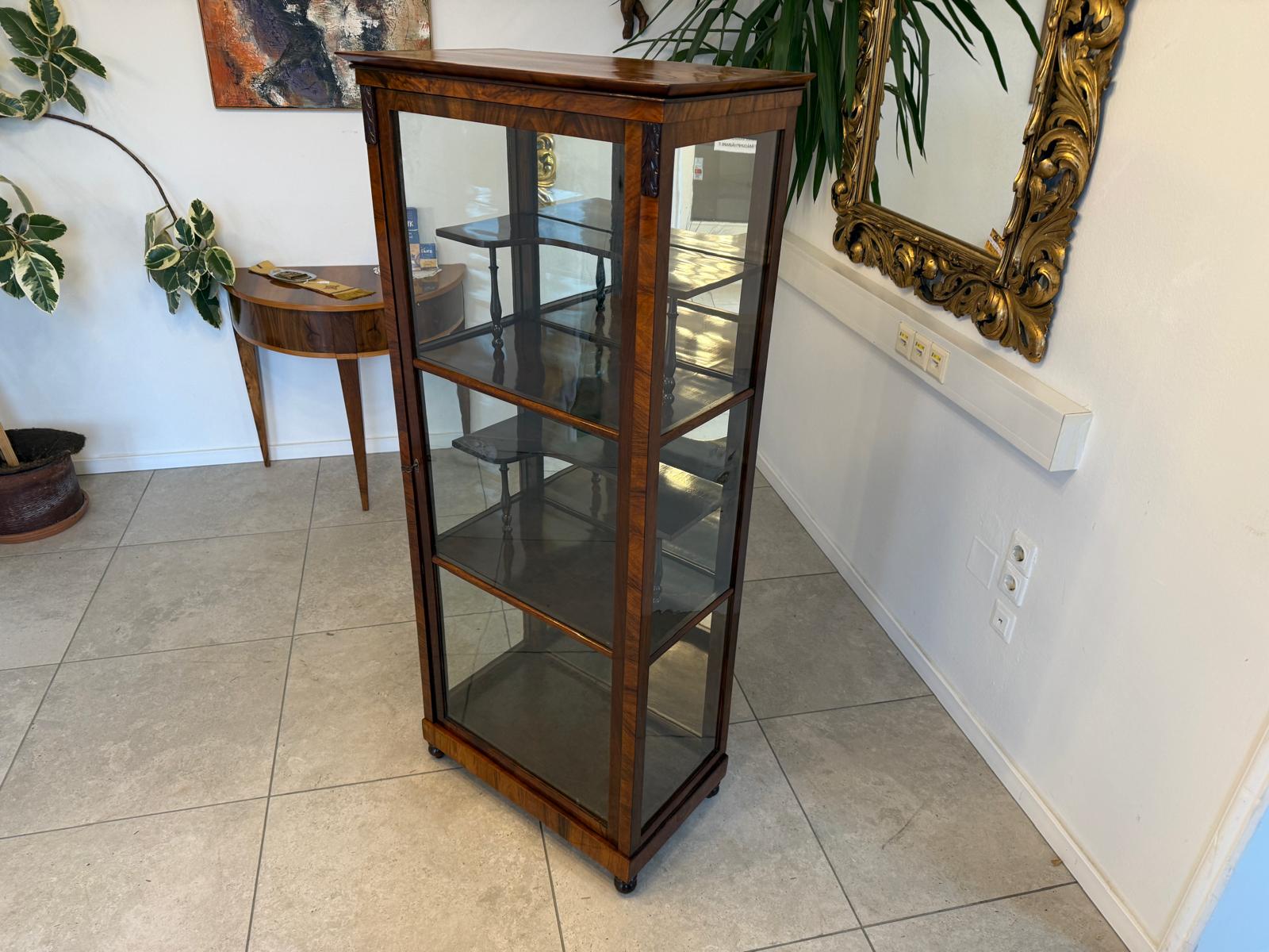 Antiquität Biedermeier Vitrine Bücherschrank Antiquität D1089