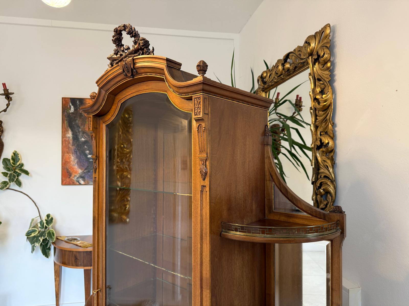 SALE Gründerzeit Vitrine Bücherschrank Sammlervitrine Antiquität G2254