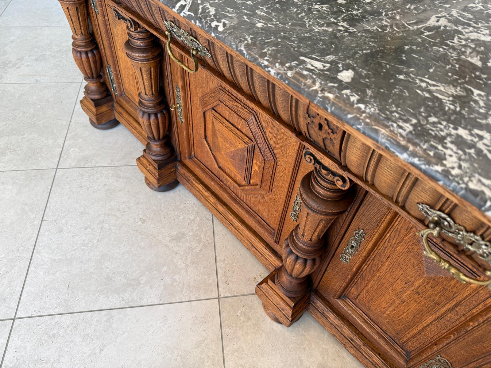 Sale Säulenanrichte Gründerzeit Anrichte Schrank Antiquität G1774