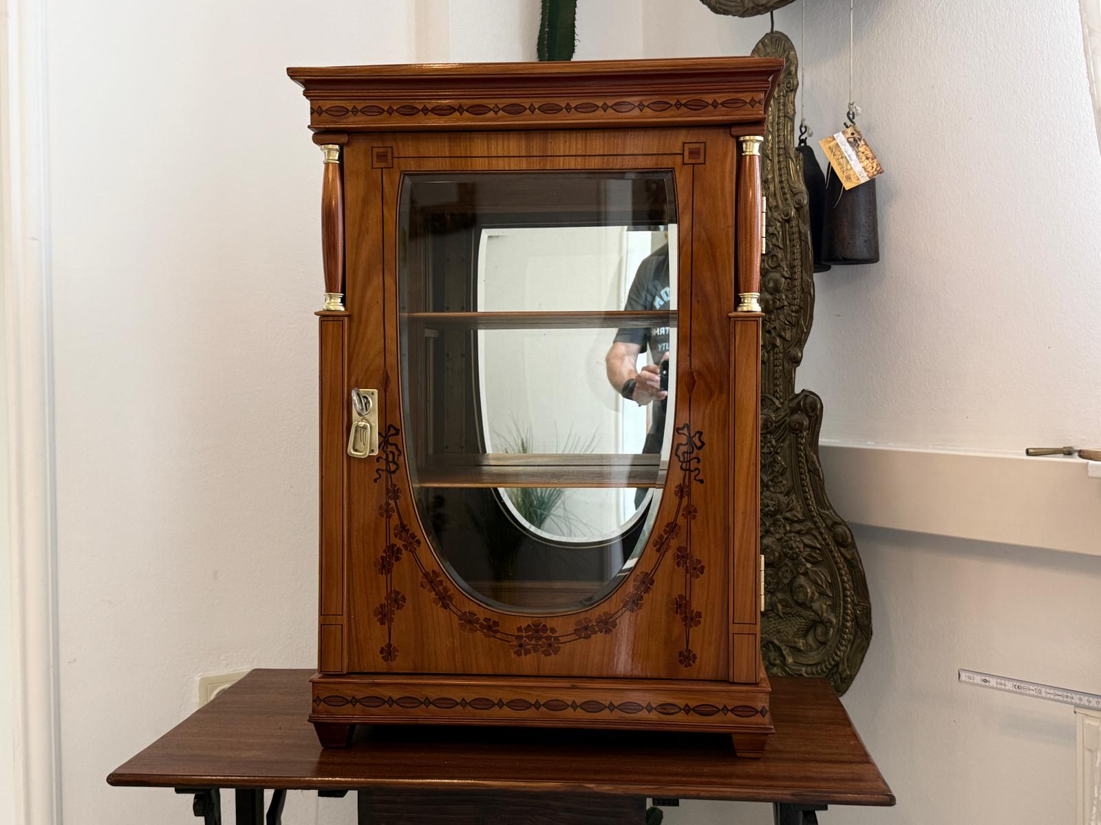 Sale Empire Säulen Bücherschrank Vitrinenschrank Restauriert D2873