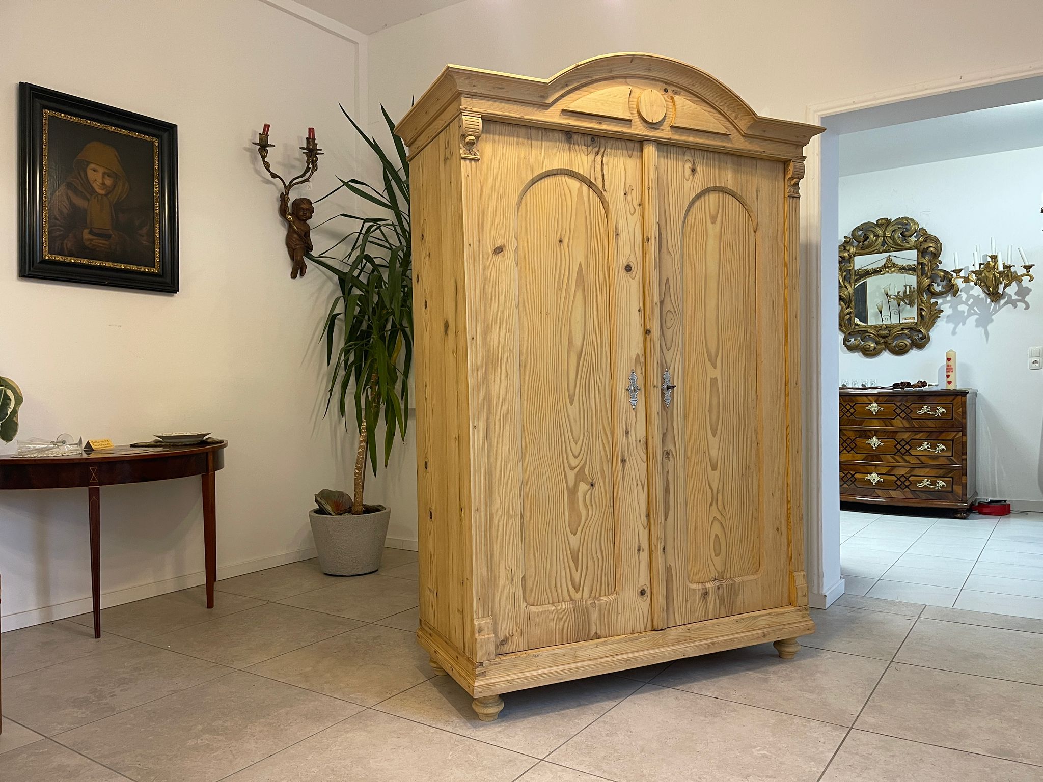 41a98274-e3e0-4bb9-9e18-7a9a8452bf24 Steirischer Bauernschrank Gründerzeit Antik Naturholz Restauriert A5115