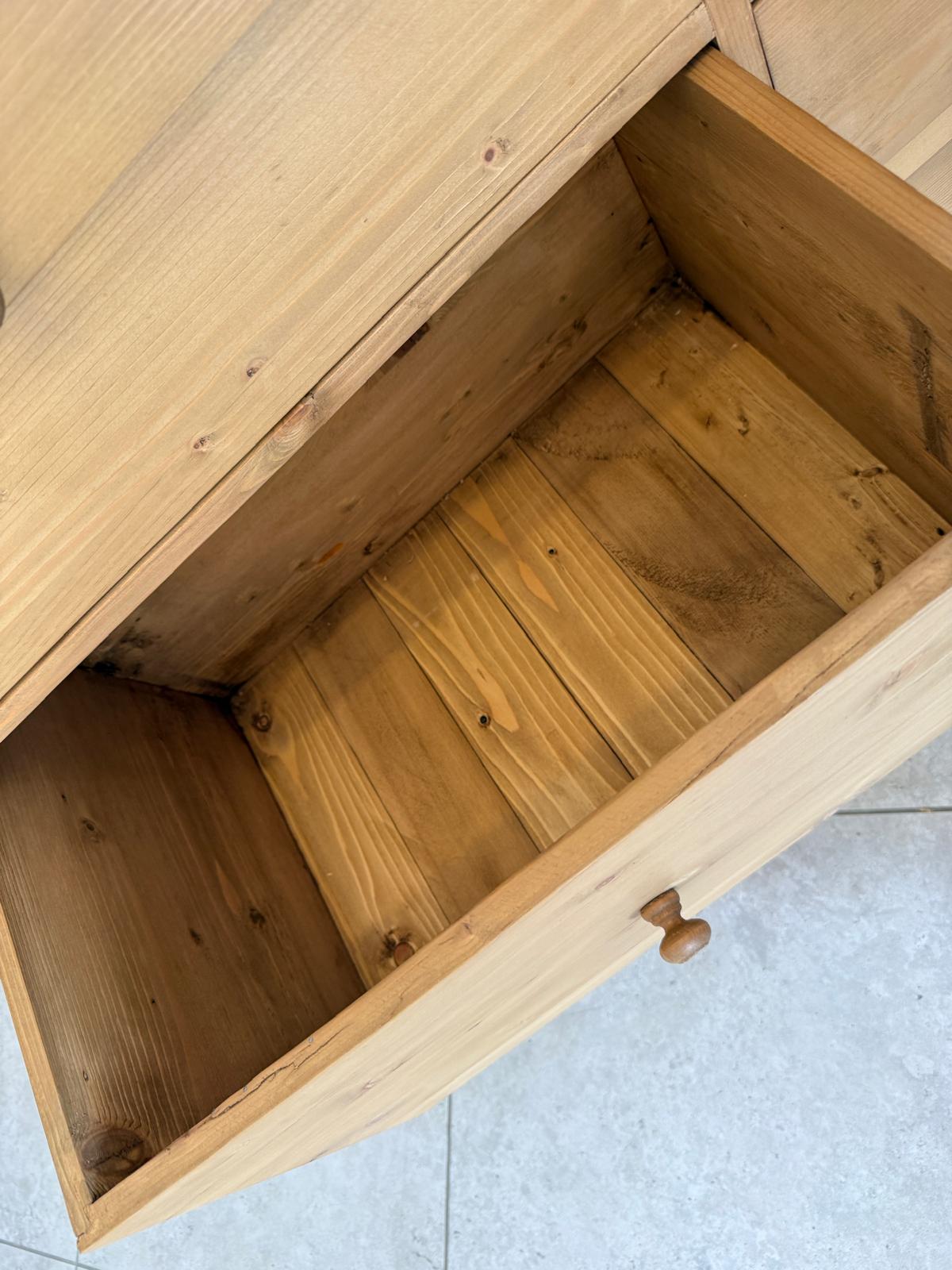 Bäuerliche 8 Ladenkommode Apothekerschrank Altholzkommode Weichholz Antik D1183