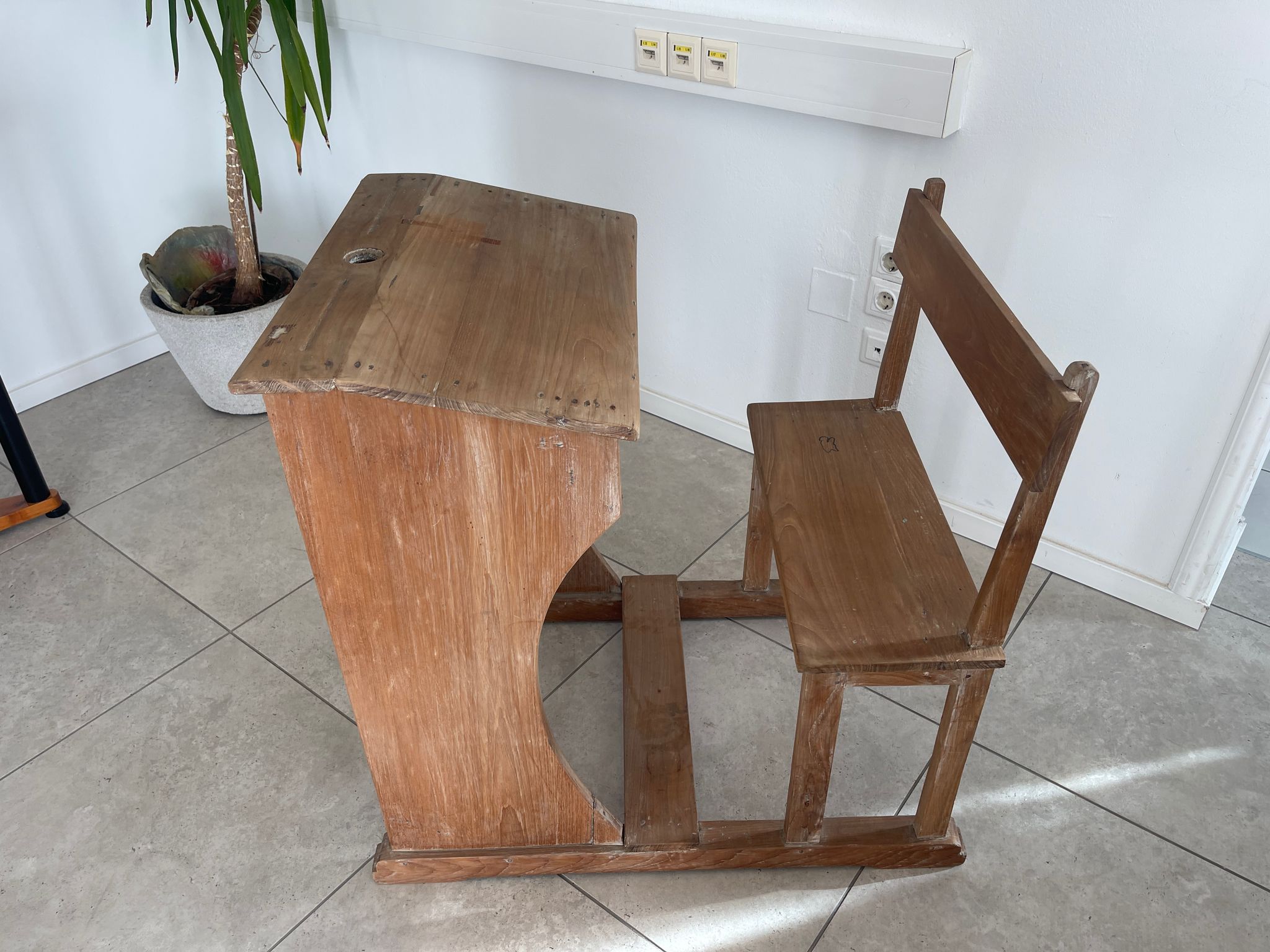 Kinderbank Schulbank Kinderschreibtisch Schultisch G1294