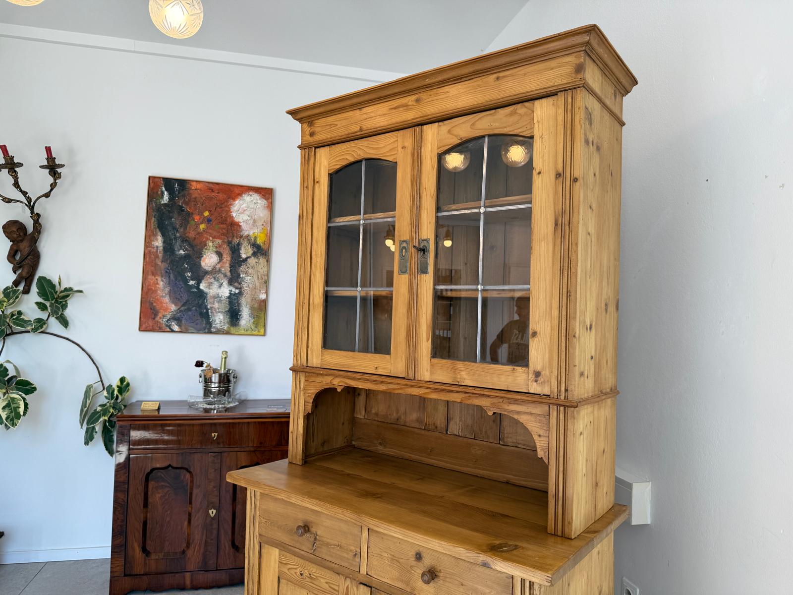 Restaurierte Jugendstil Küchenbuffet Küchenschrank Küchenkredenz Antik G1856