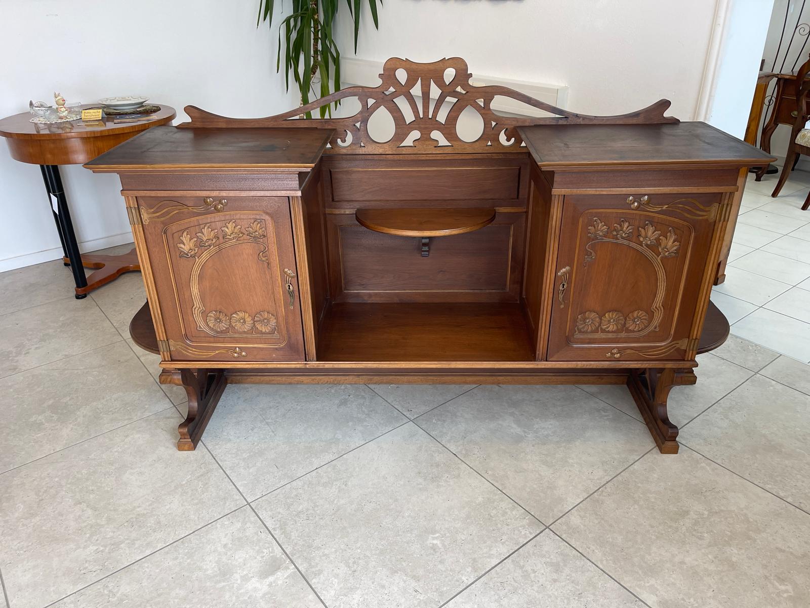 Hübscher Jugendstil Aufsatz Ersatzspender Wandboard G1358